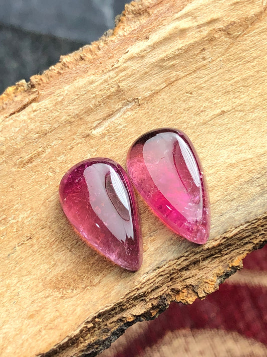 Natural tourmaline pair