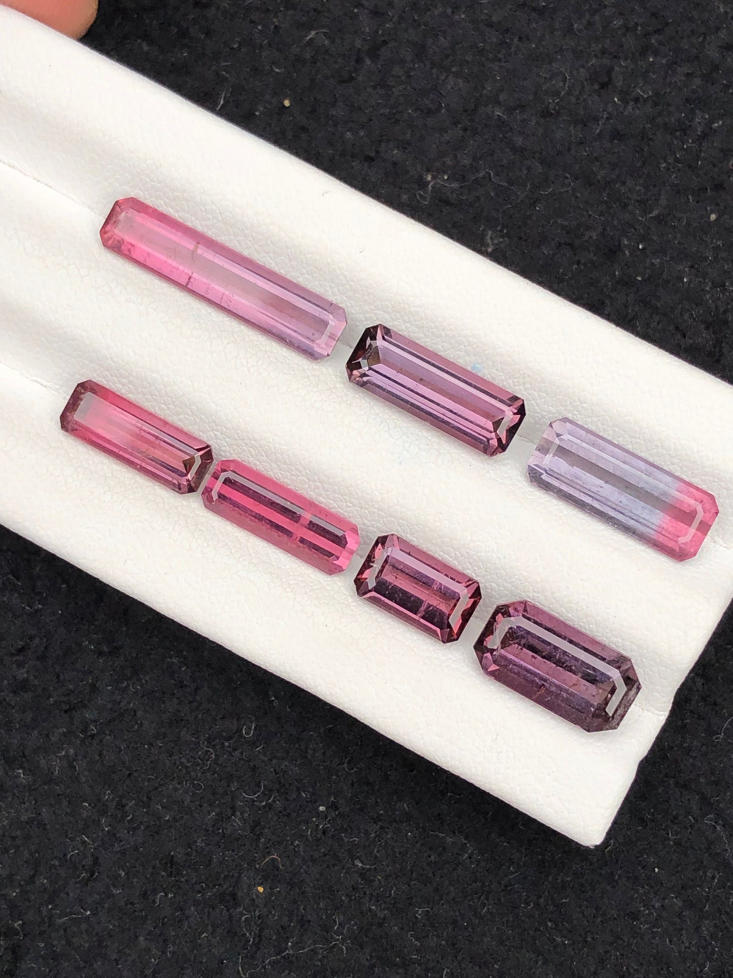 Natural red and purple tourmaline lot 16 carats