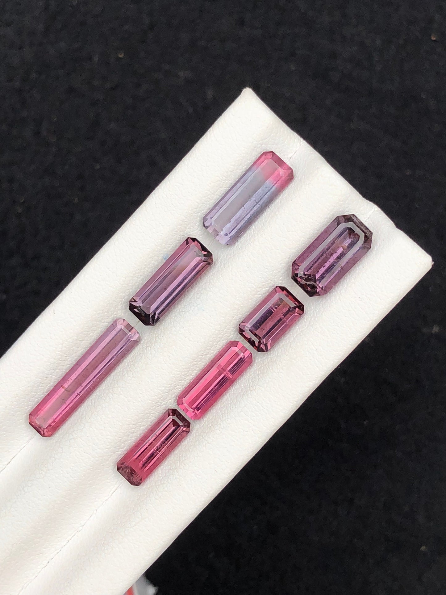 Natural red and purple tourmaline lot 16 carats