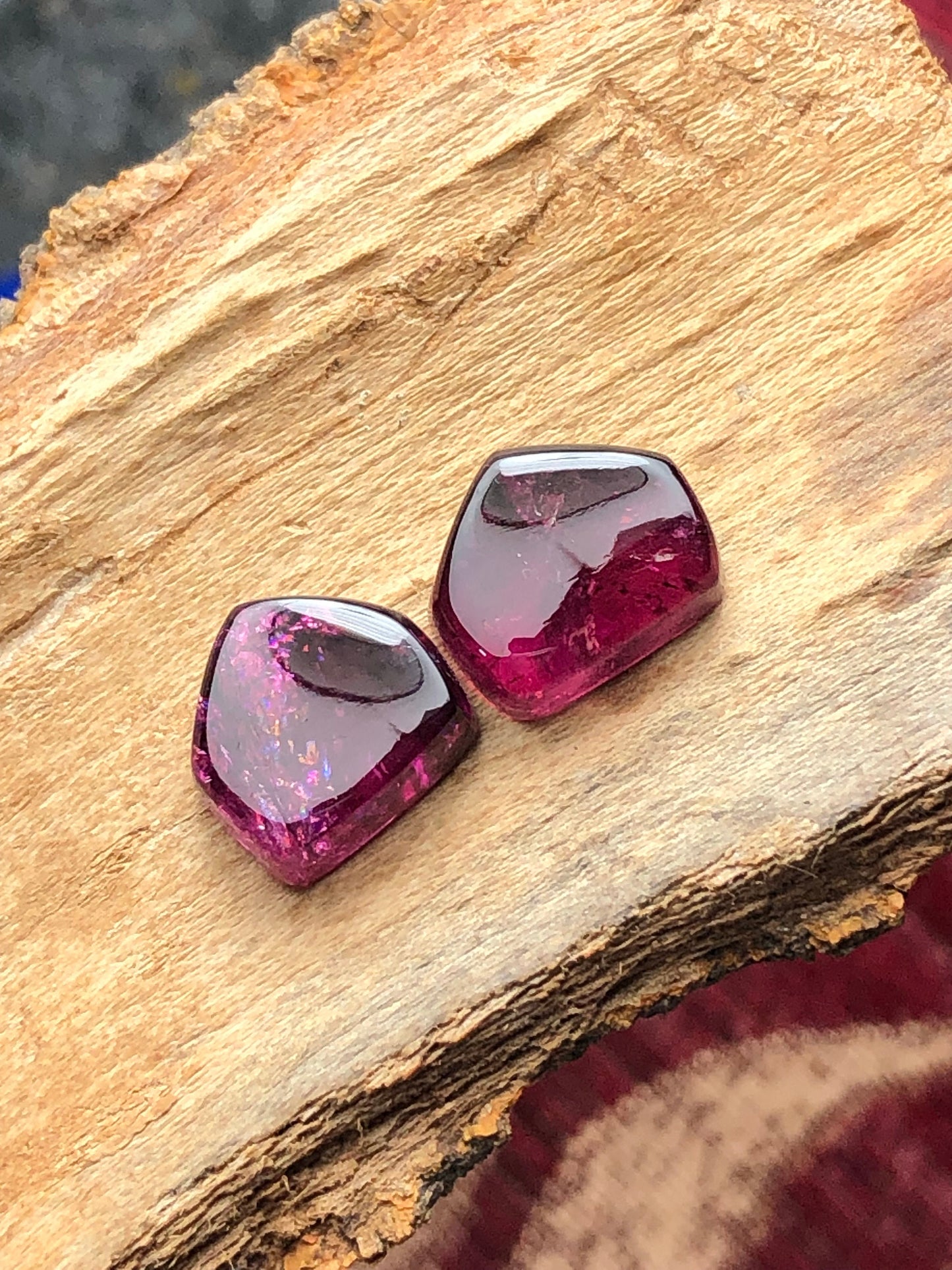 Natural tourmaline pair 11 carat