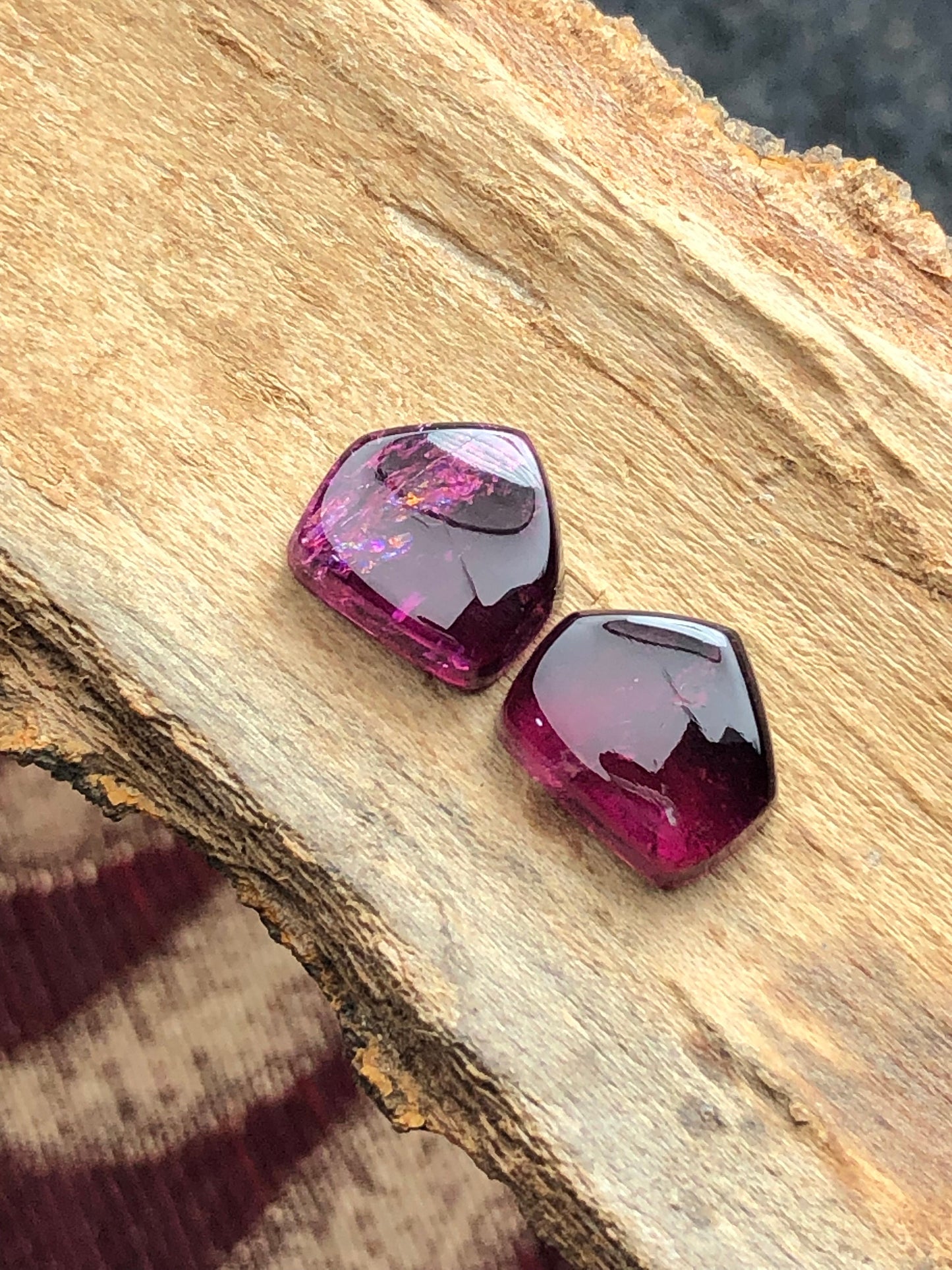 Natural tourmaline pair 11 carat