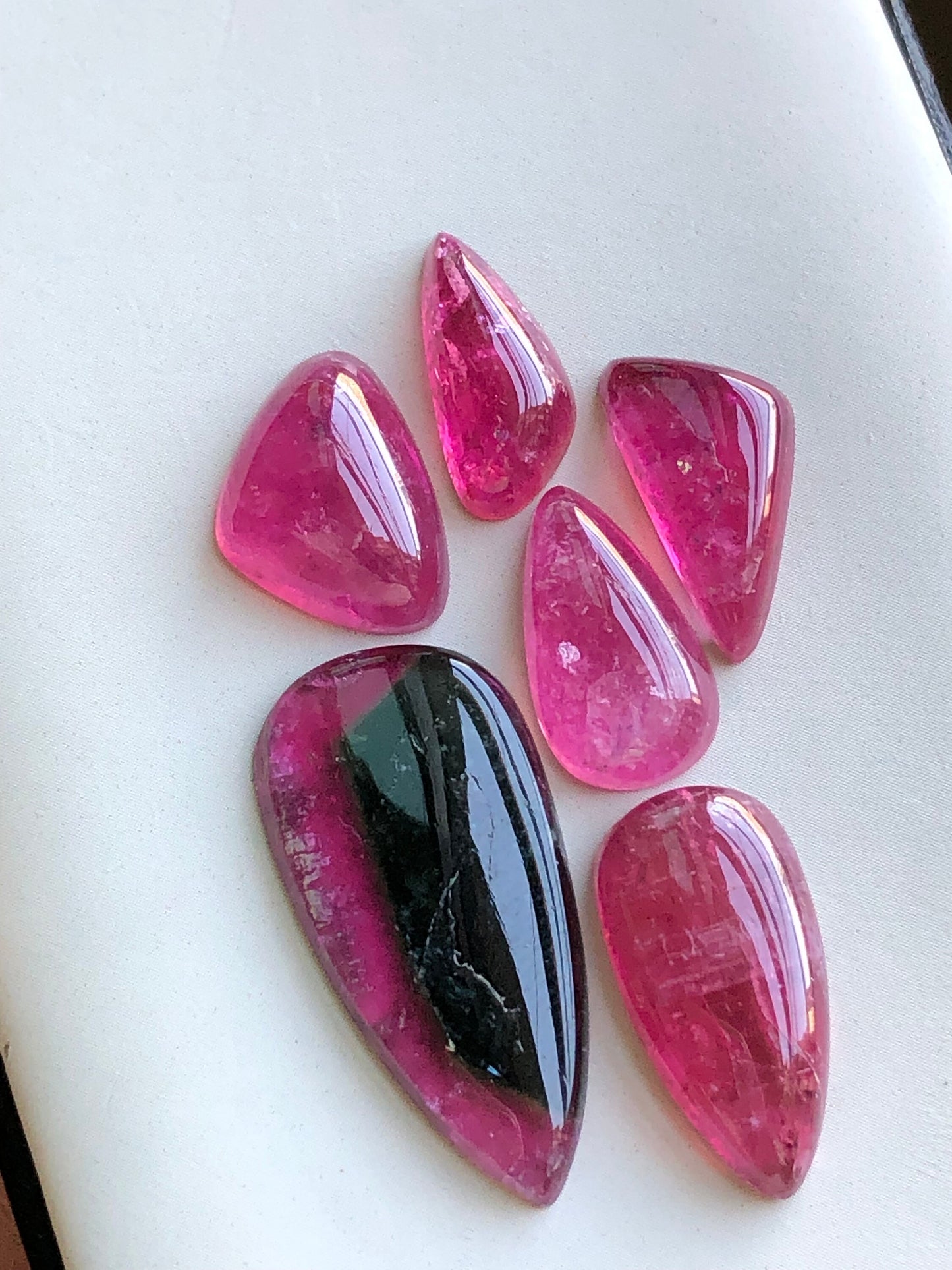 Natural tourmaline cabochons 42 carats