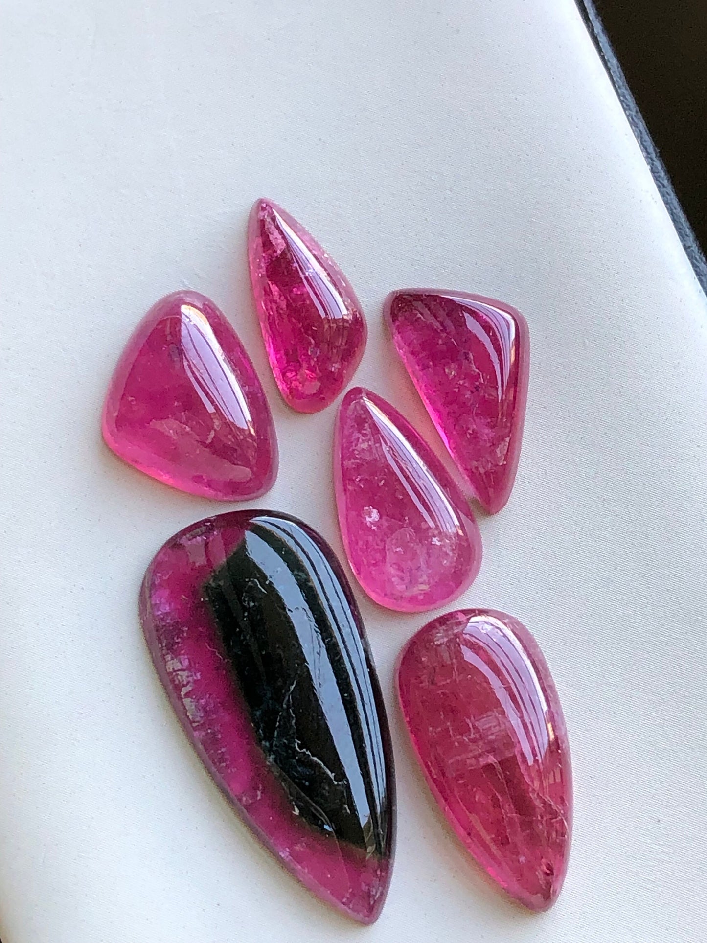 Natural tourmaline cabochons 42 carats