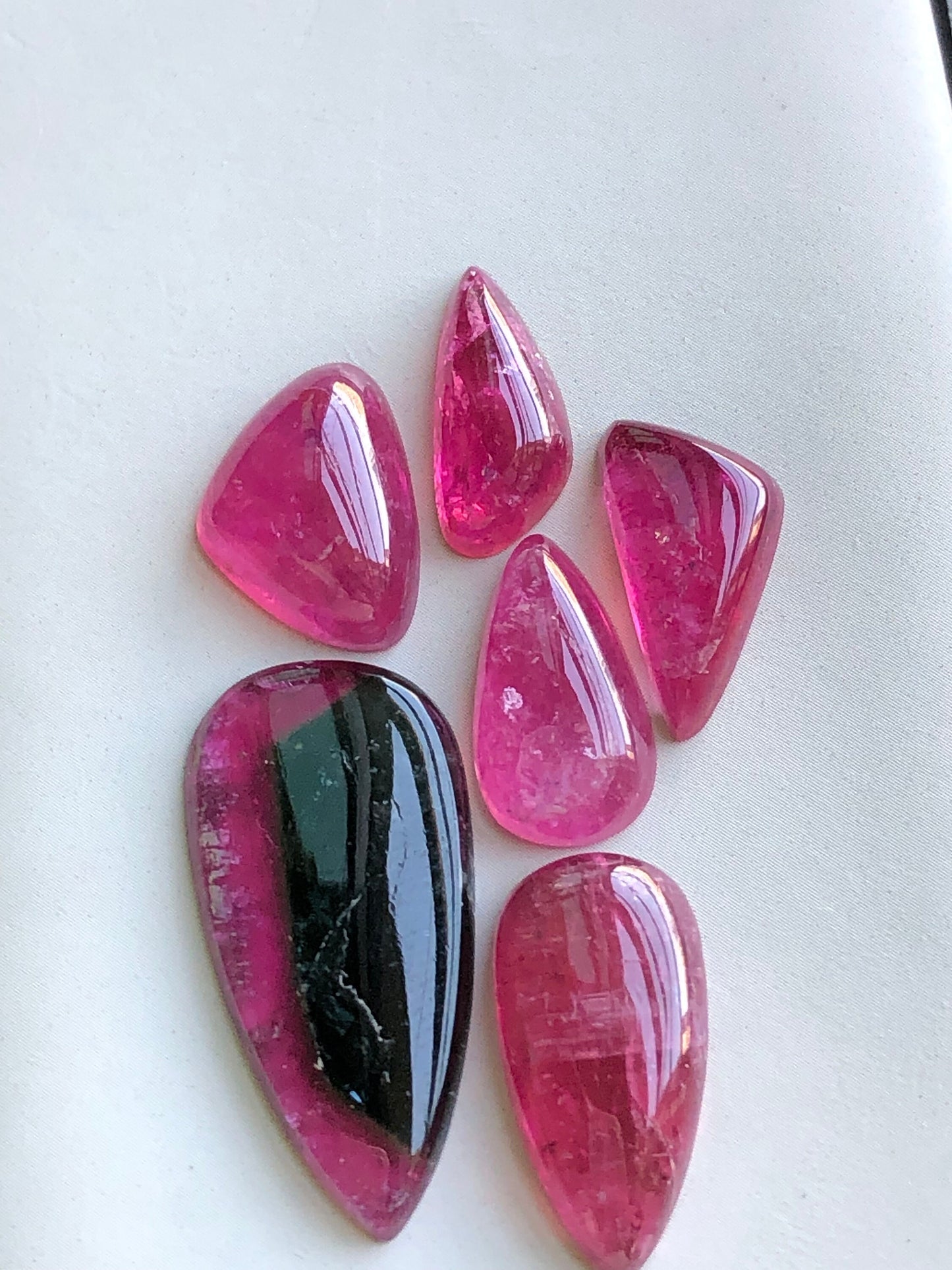 Natural tourmaline cabochons 42 carats