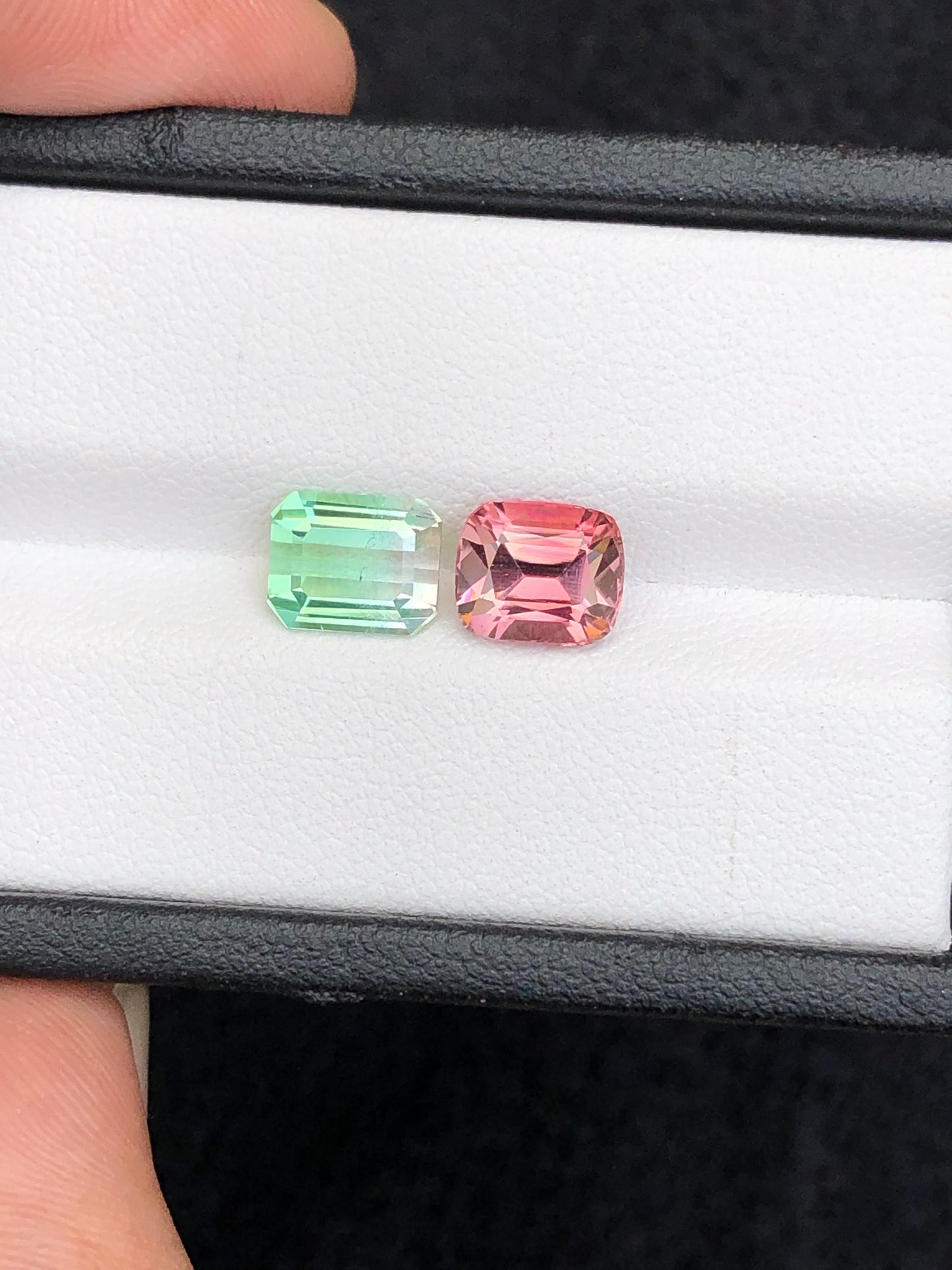 Red and bi colour tourmaline 3.50 carats