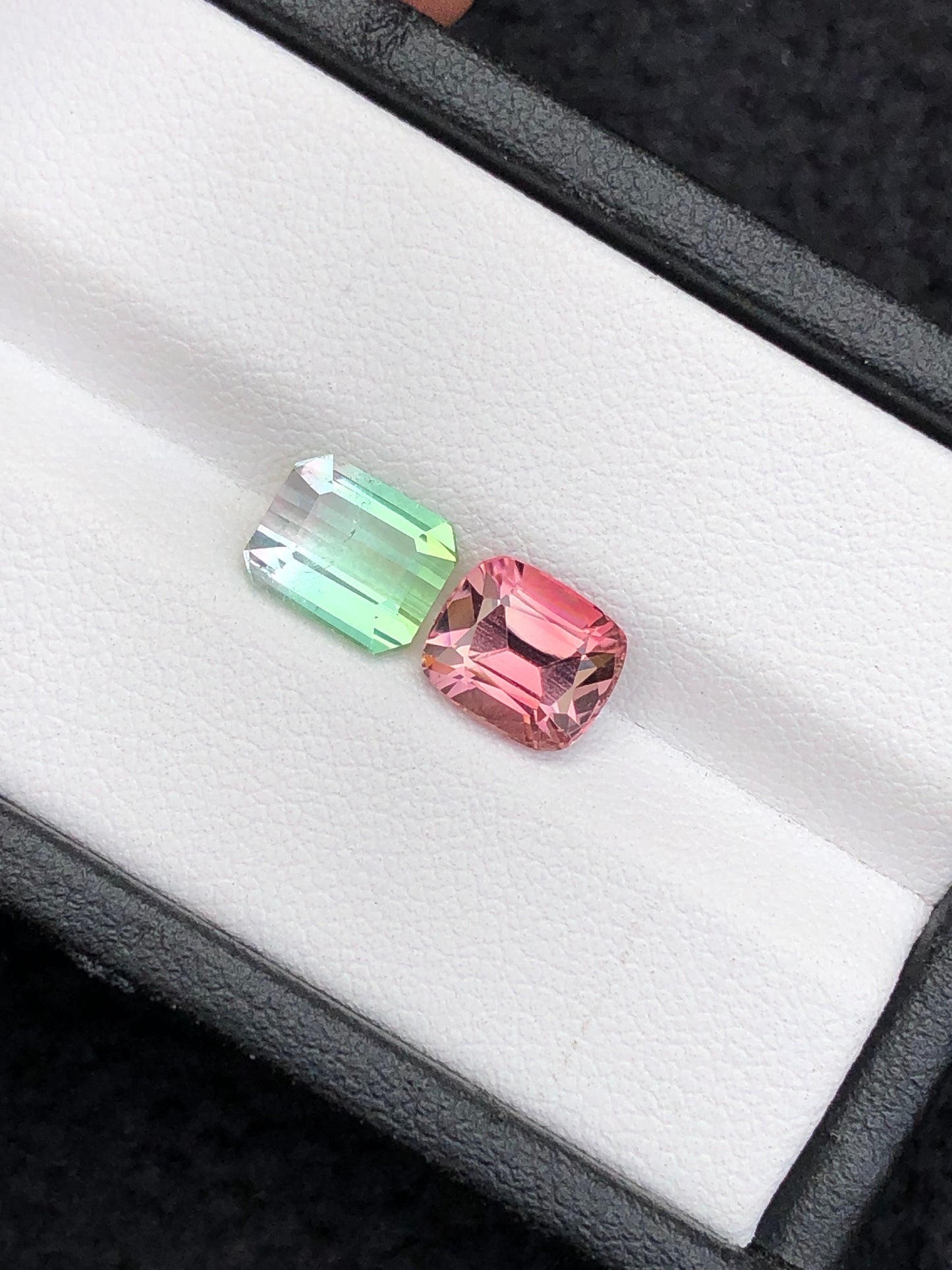 Red and bi colour tourmaline 3.50 carats