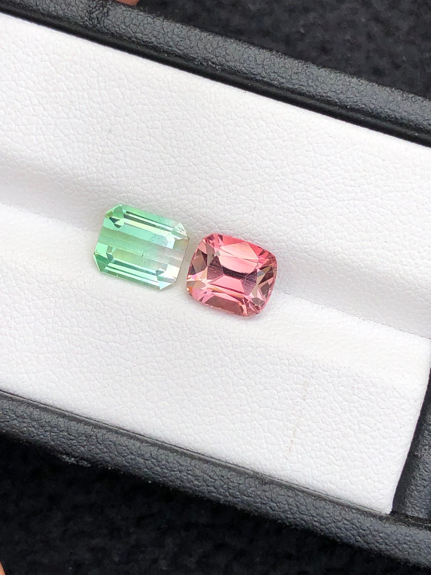 Red and bi colour tourmaline 3.50 carats