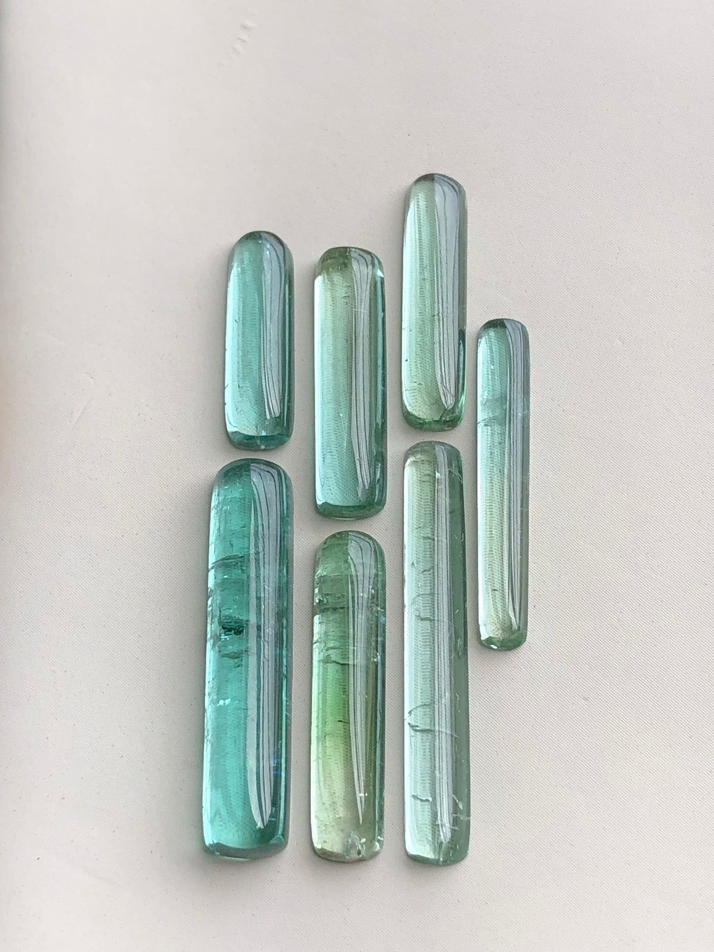 Natural tourmaline cabochons 21 carats