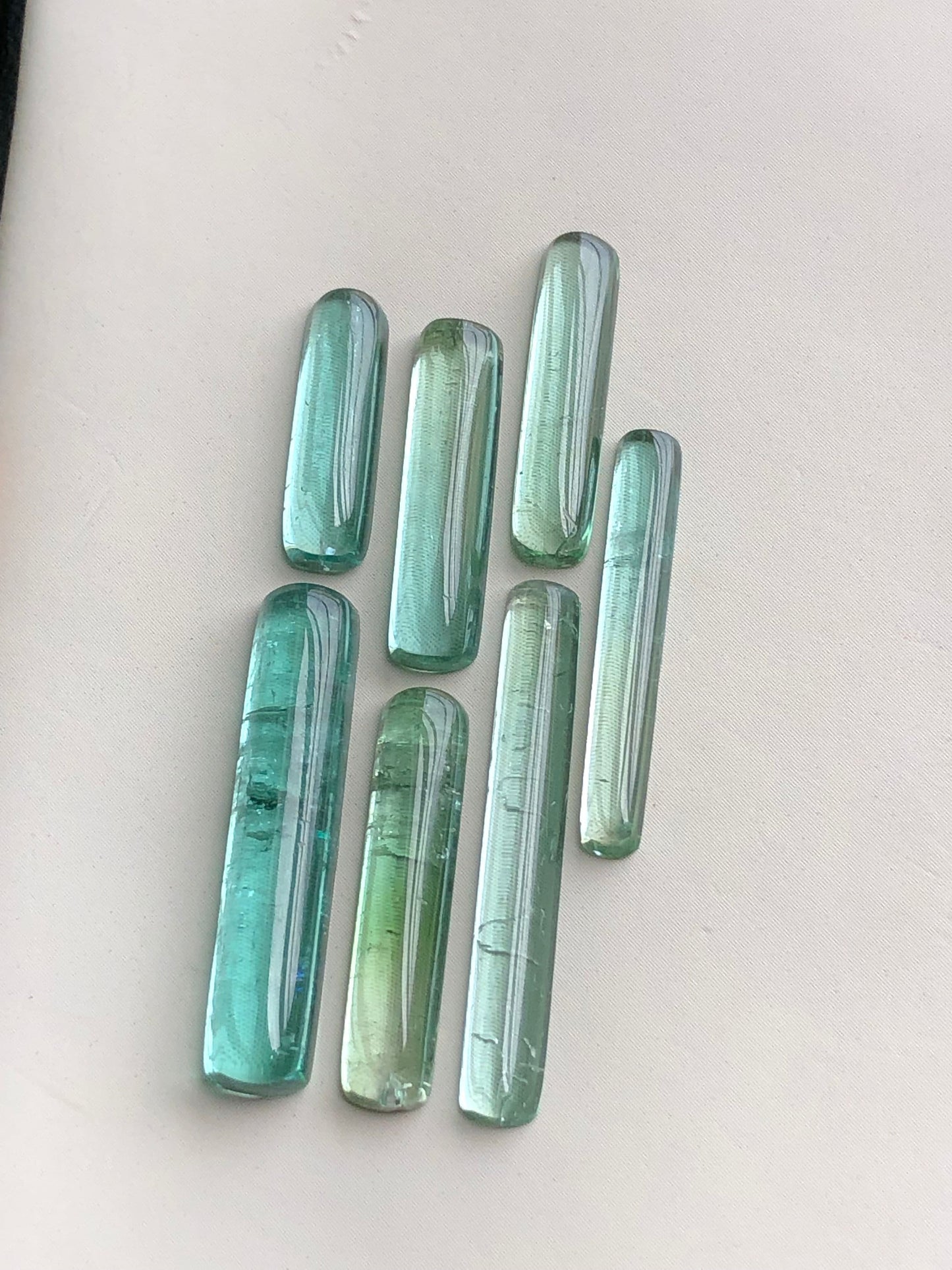 Natural tourmaline cabochons 21 carats