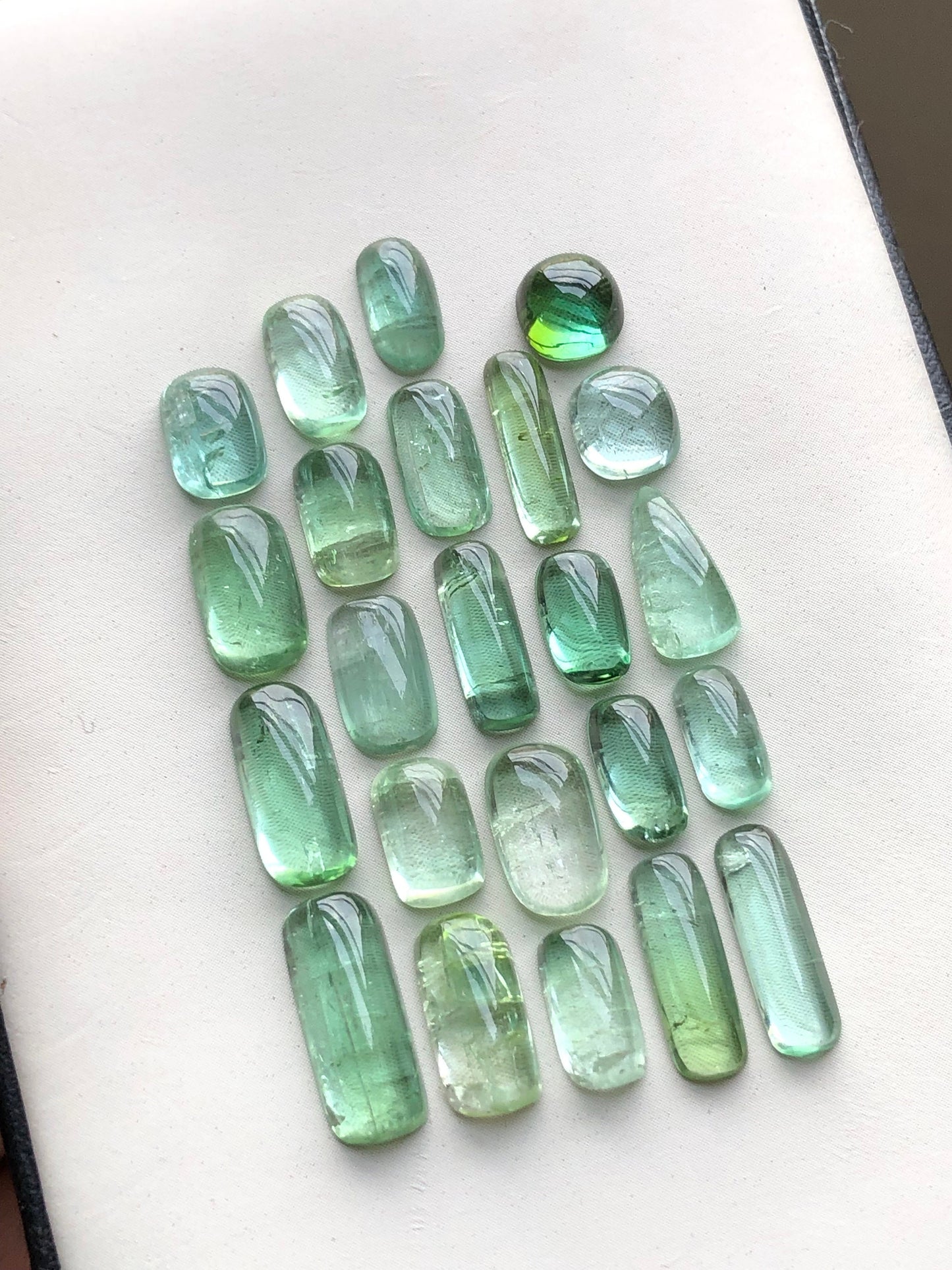 Natural tourmaline cabochons 30.70 carats