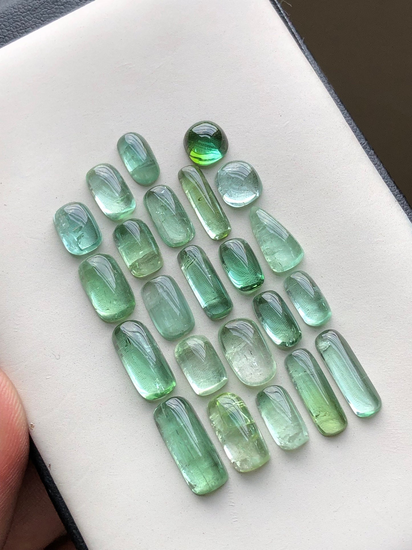 Natural tourmaline cabochons 30.70 carats