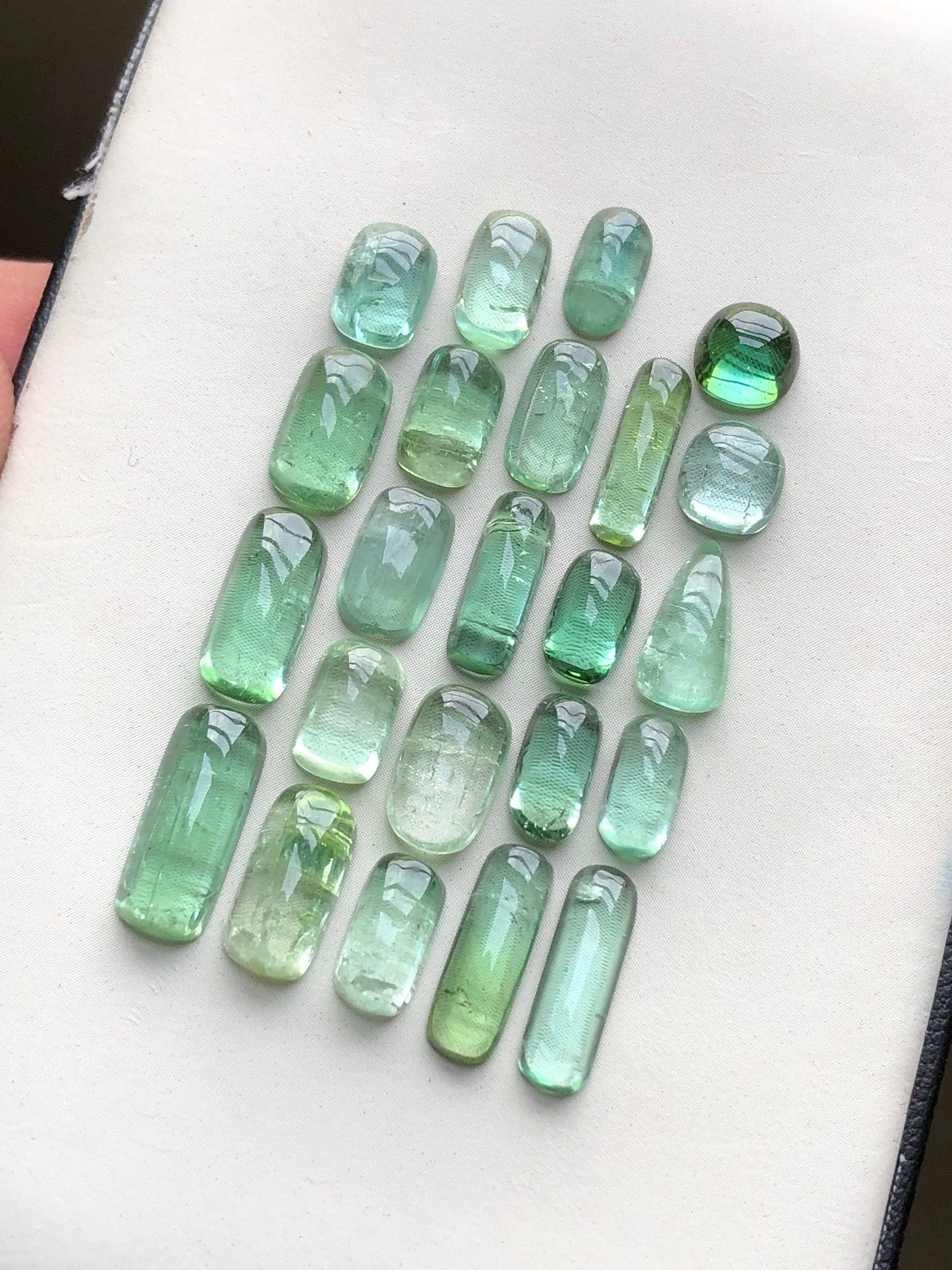 Natural tourmaline cabochons 30.70 carats