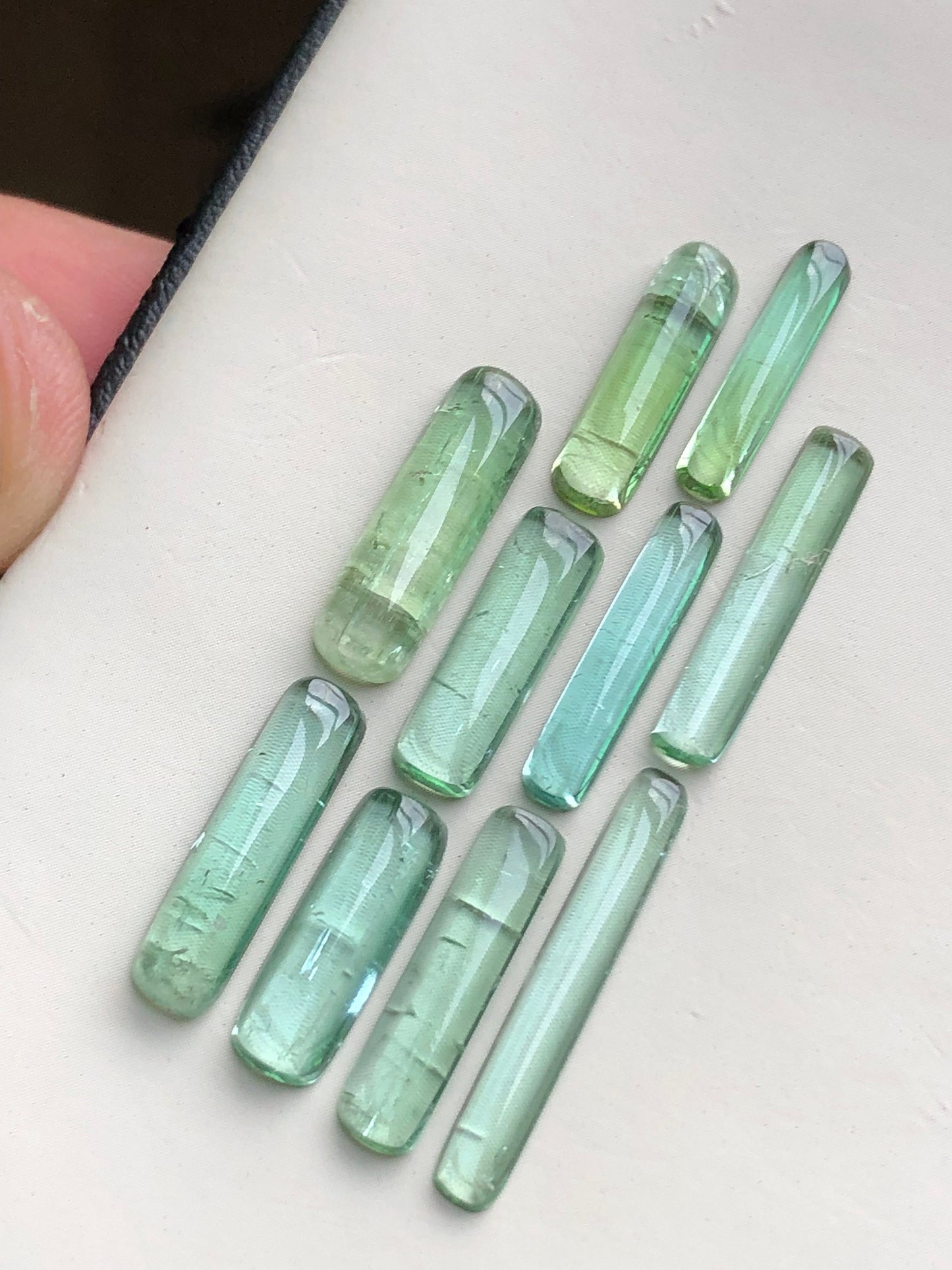 Natural tourmaline cabochons 19.60 carats