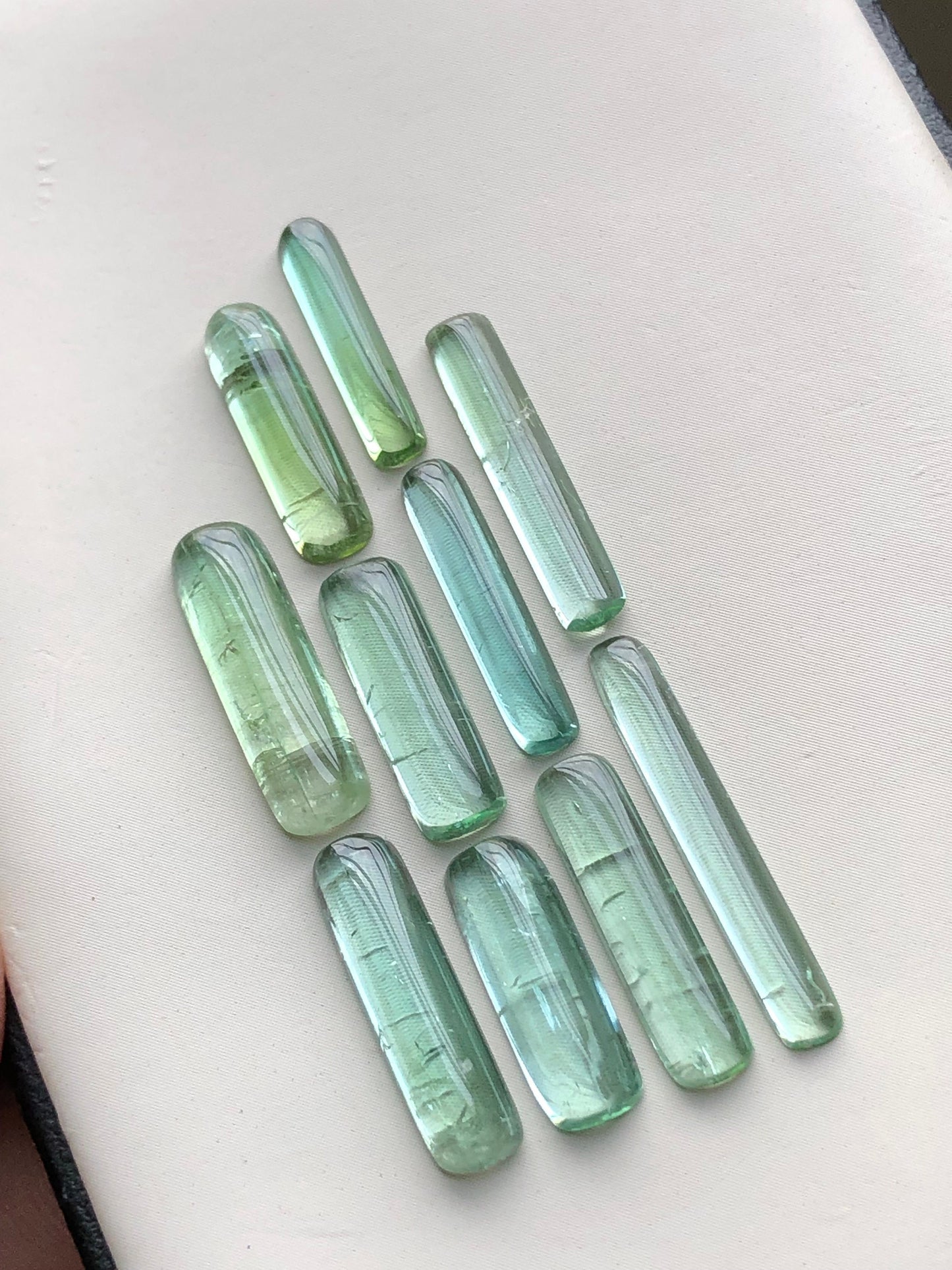 Natural tourmaline cabochons 19.60 carats