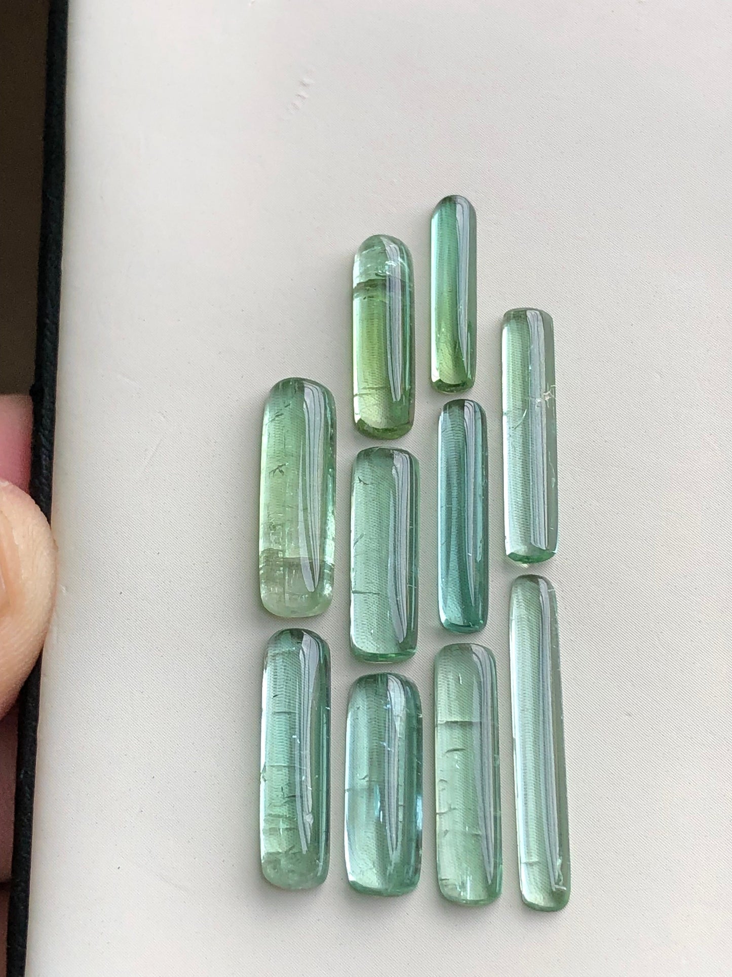 Natural tourmaline cabochons 19.60 carats