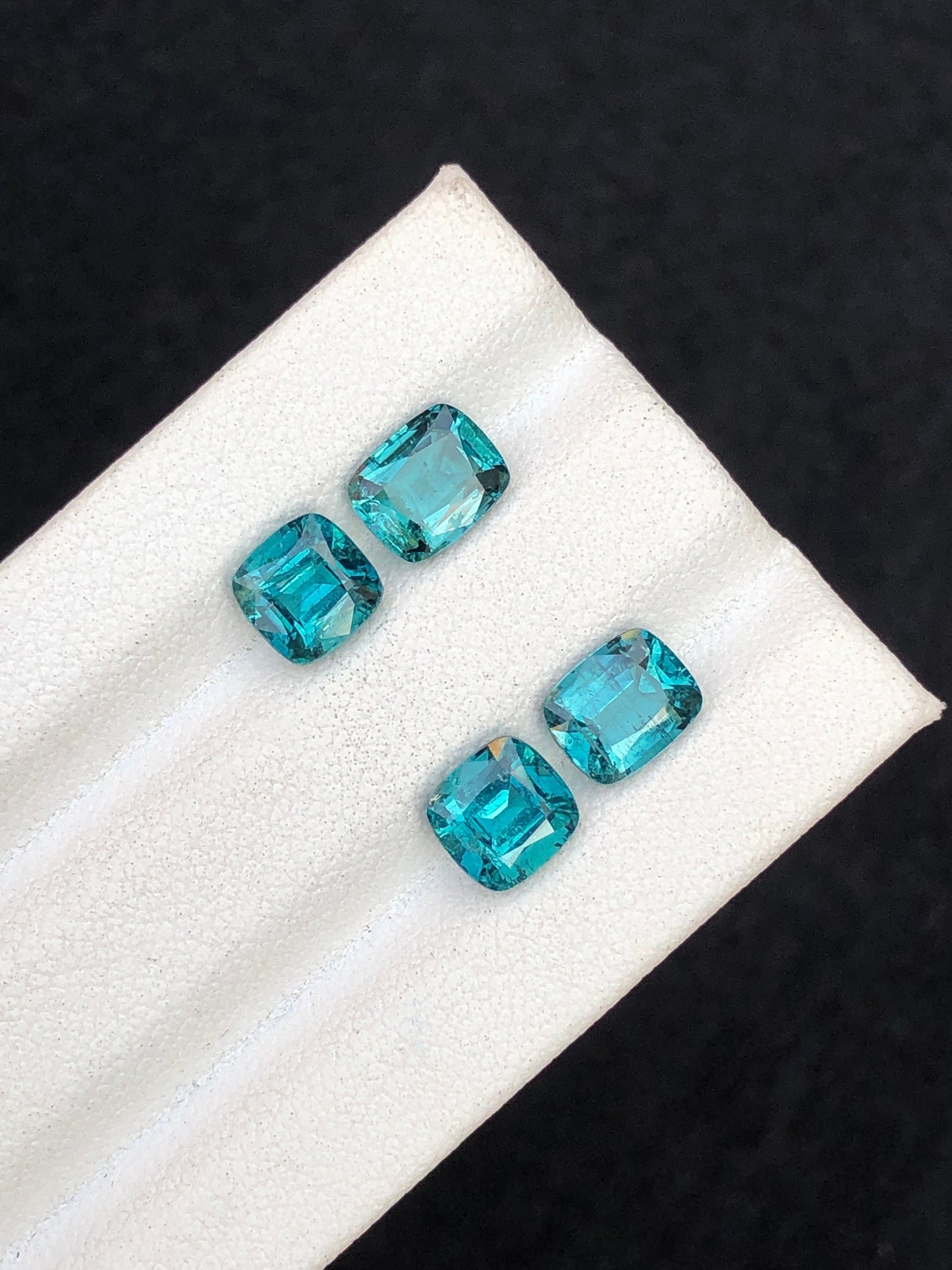 Blue tourmaline pairs 4.15 carats