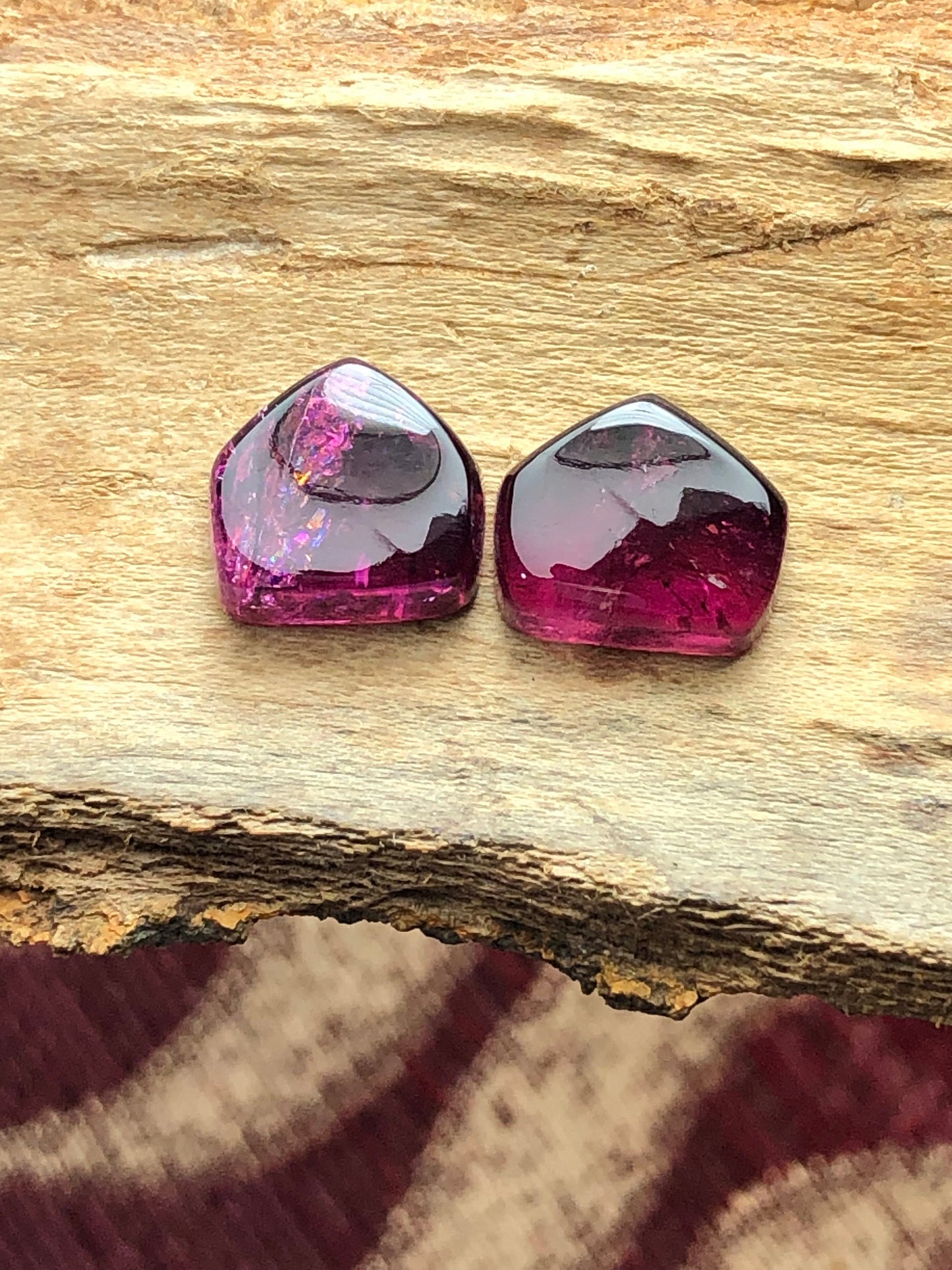 Natural tourmaline pair 11 carat