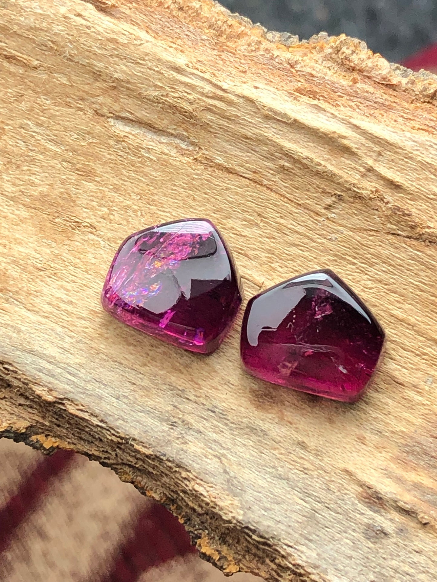 Natural tourmaline pair 11 carat