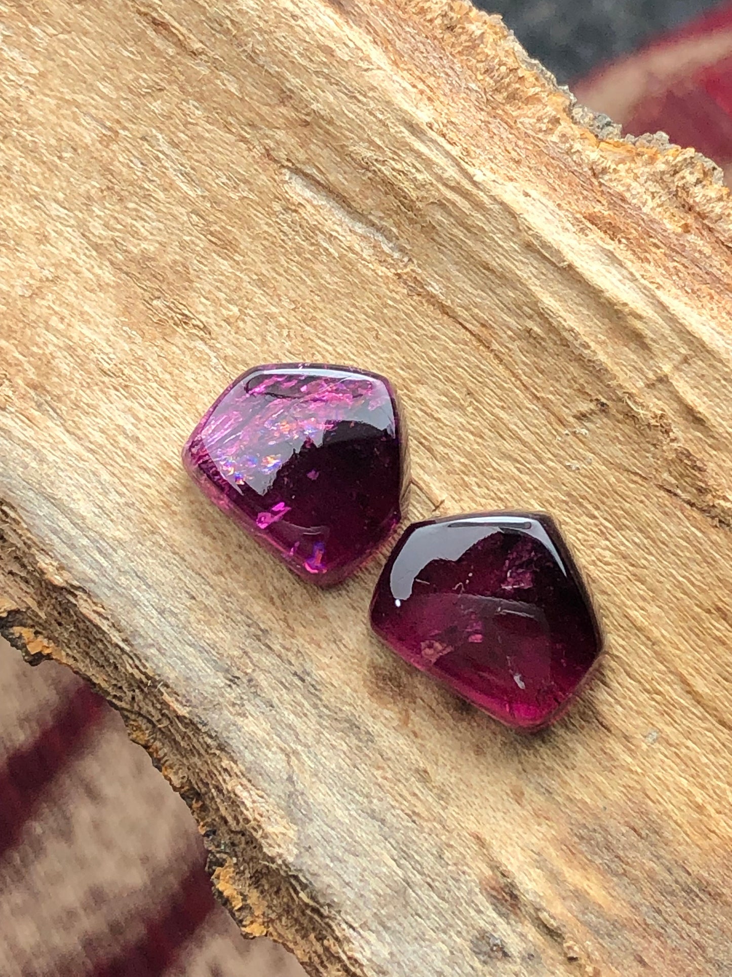 Natural tourmaline pair 11 carat