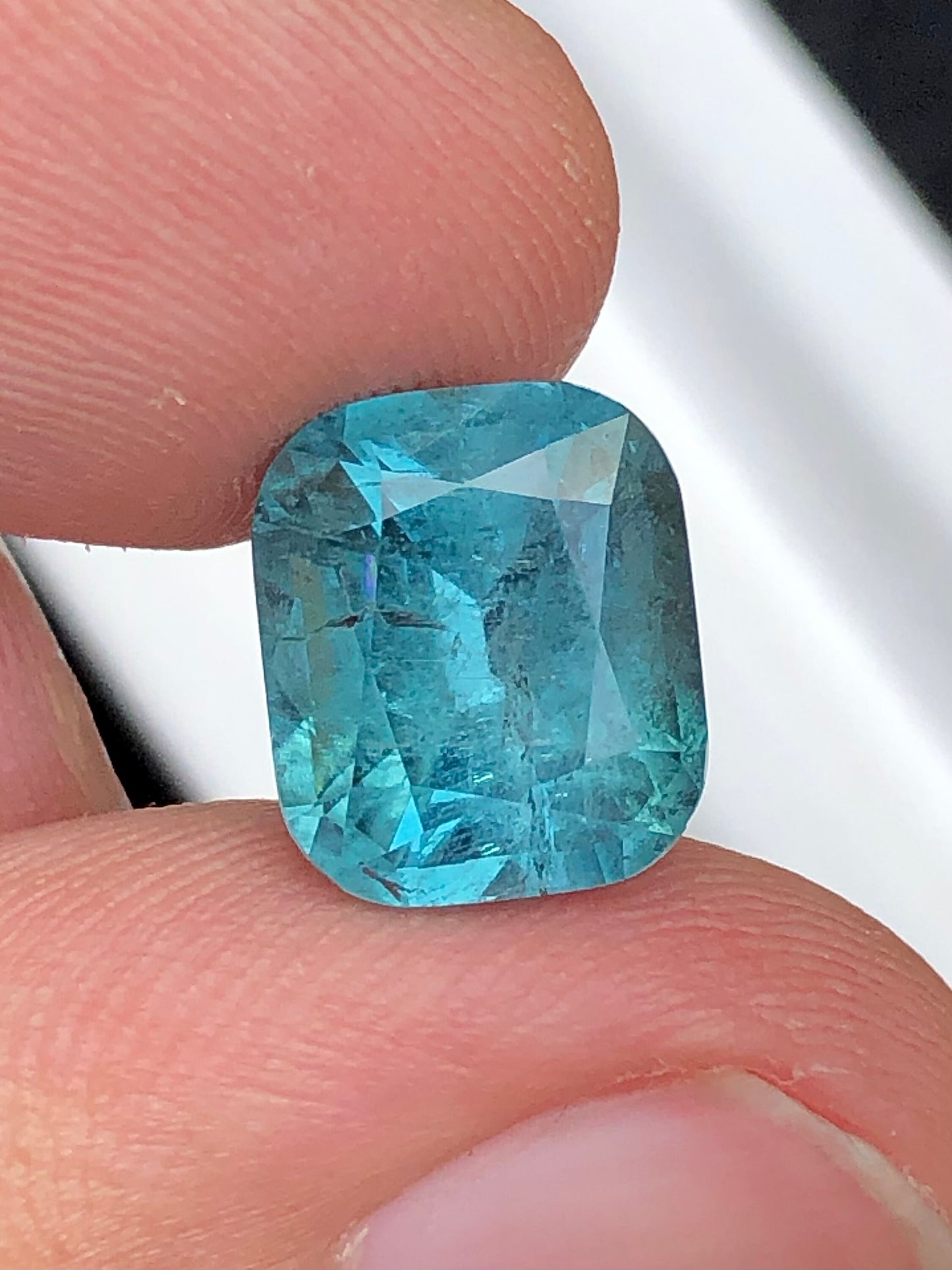 Natural electric blue tourmaline 5.75 carat