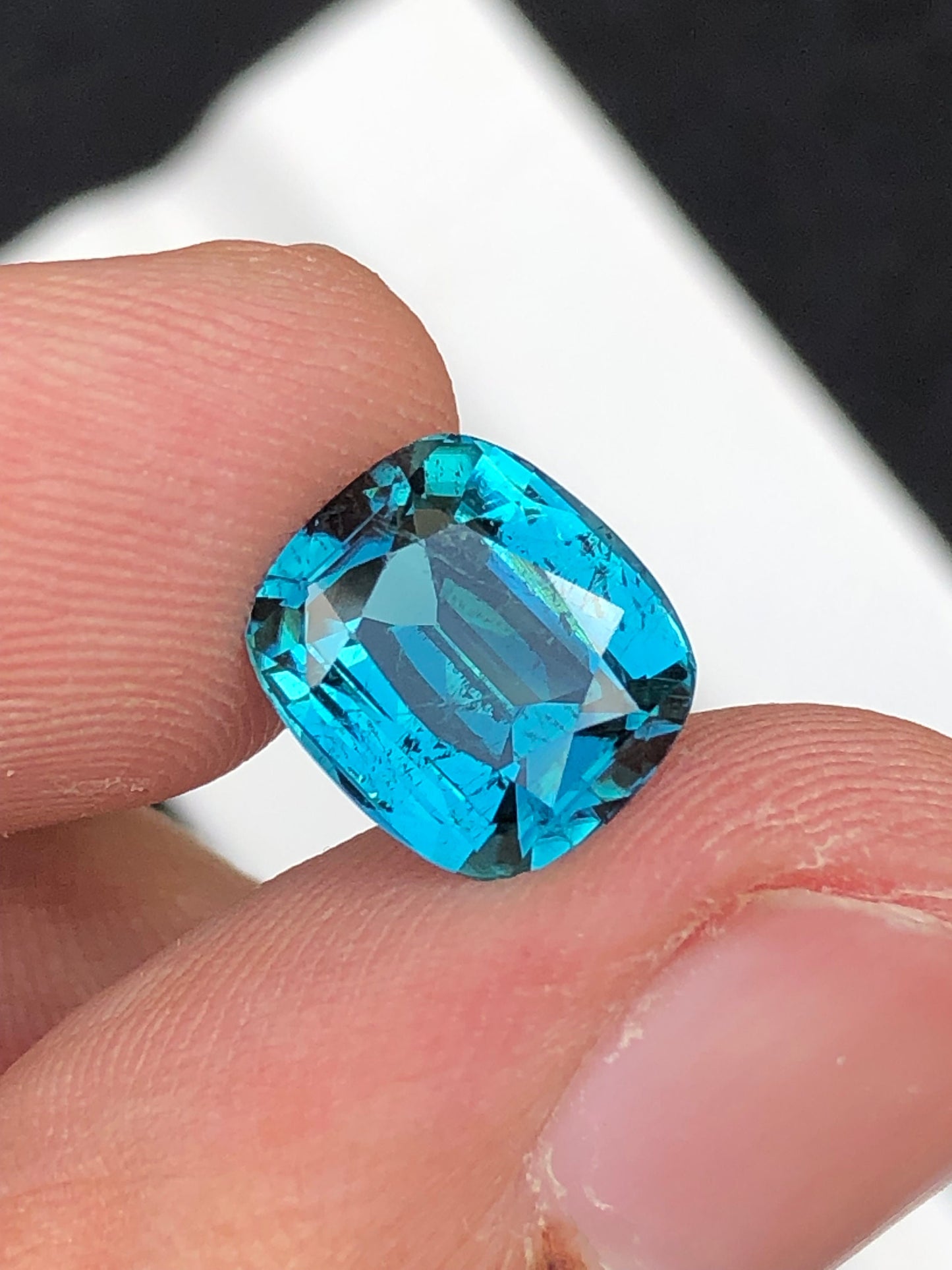 Neon blue tourmaline 3.75 carat