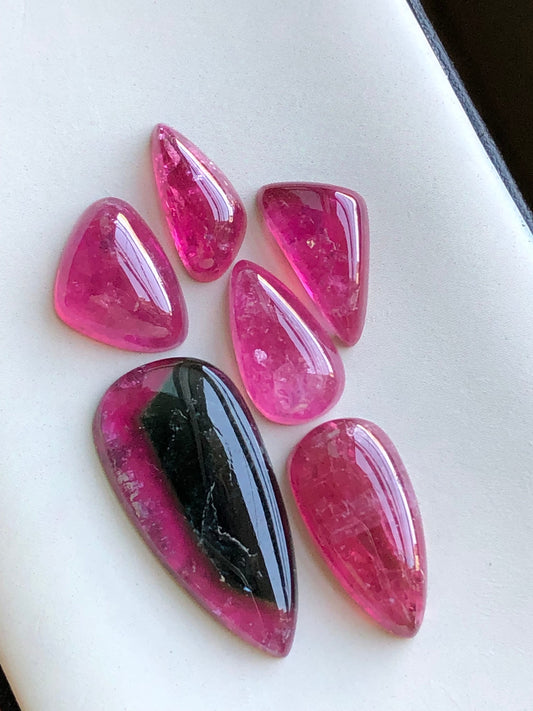 Natural tourmaline cabochons 42 carats