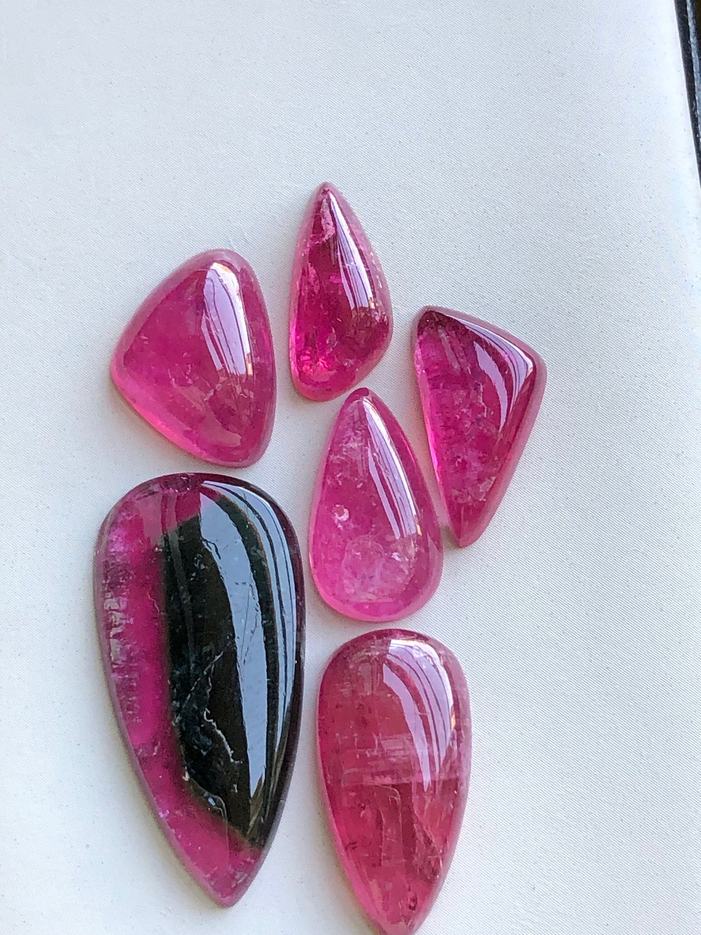 Natural tourmaline cabochons 42 carats