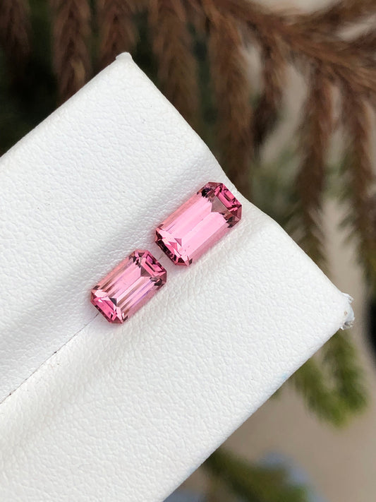 Natural pink tourmalines 2.25 carats