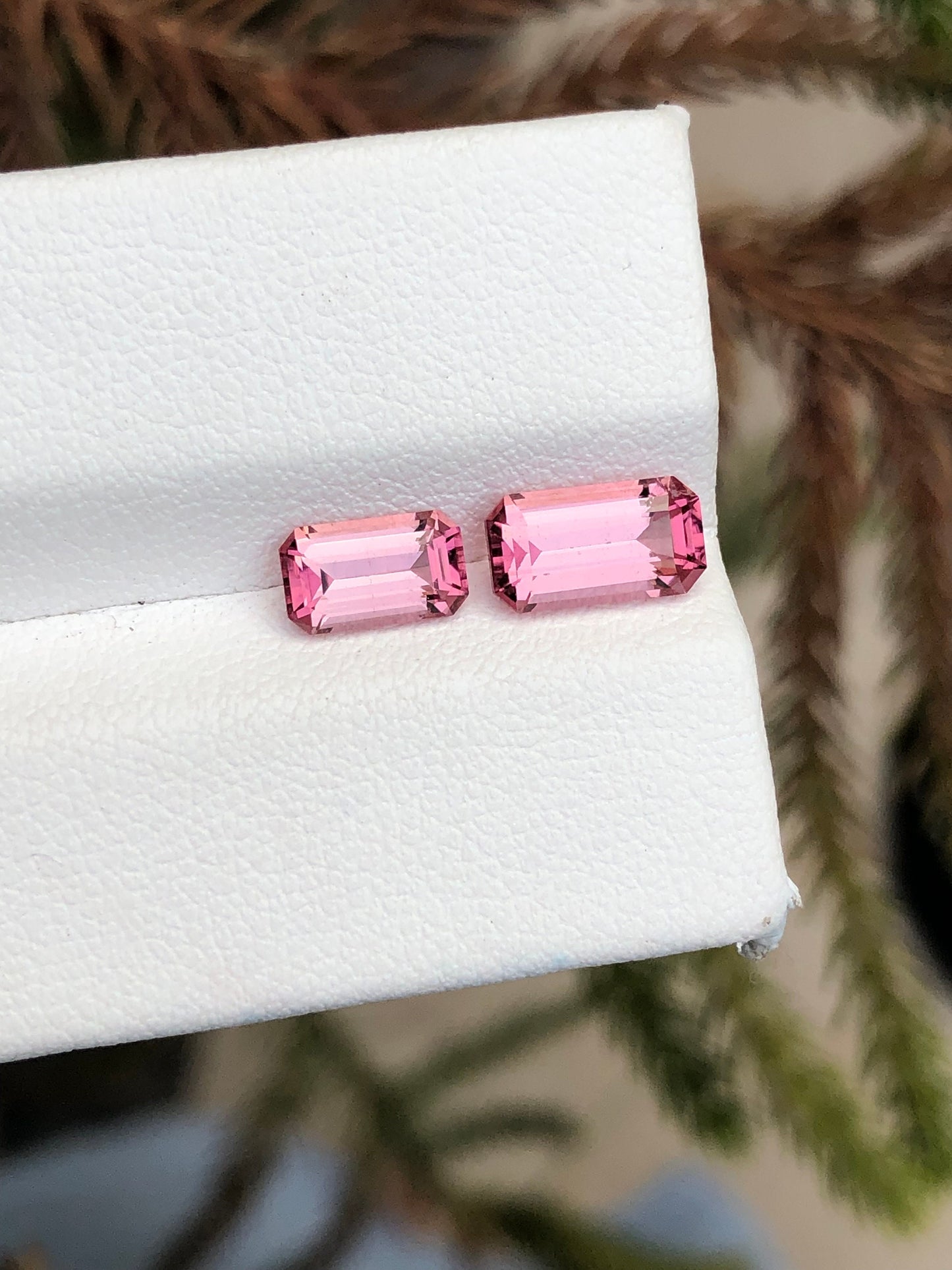 Natural pink tourmalines 2.25 carats