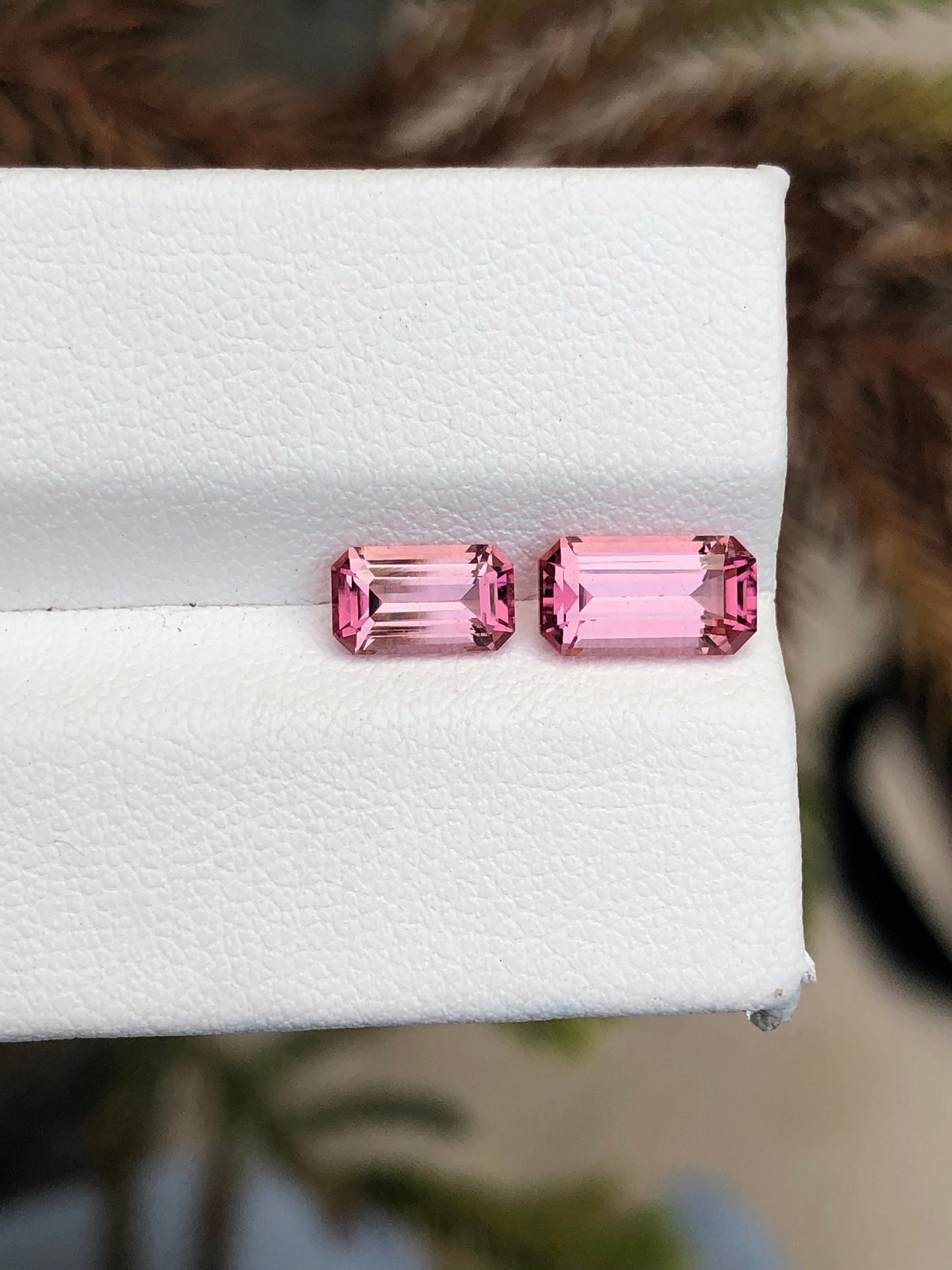 Natural pink tourmalines 2.25 carats