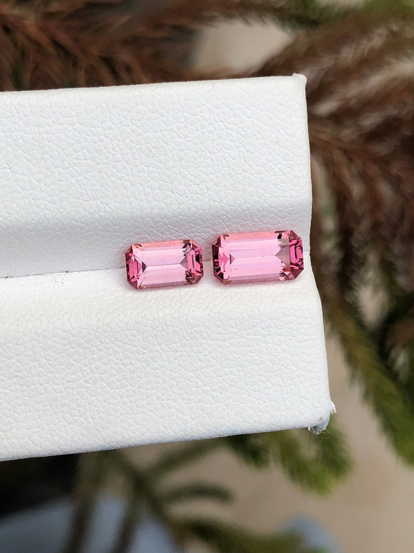 Natural pink tourmalines 2.25 carats