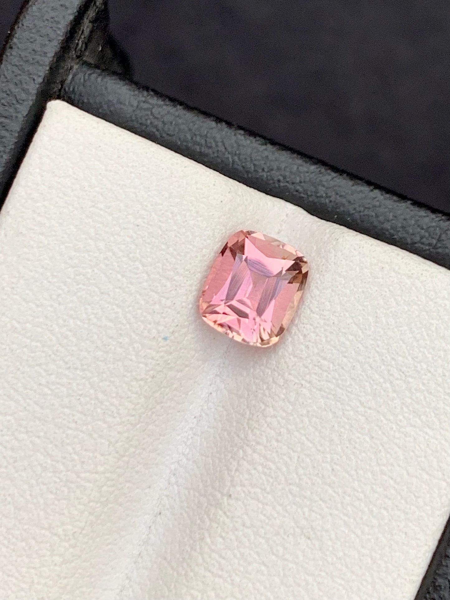 Natural clean peachy pink tourmaline 1.20 carat