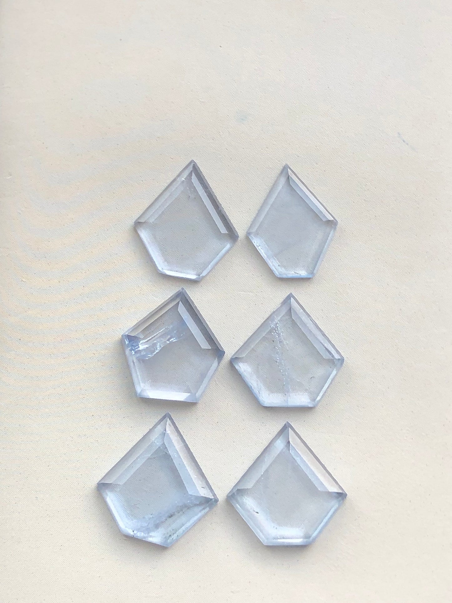 Ghoshanite pairs rose cuts 14.80 carats