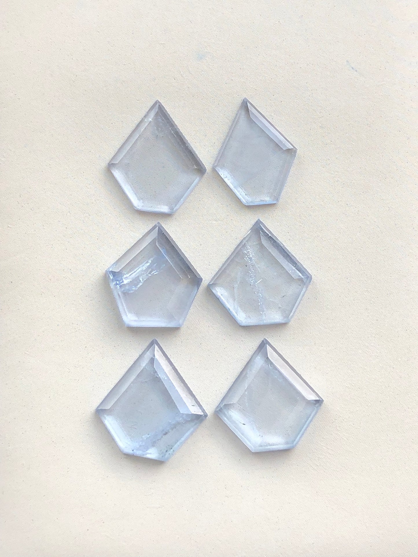 Ghoshanite pairs rose cuts 14.80 carats