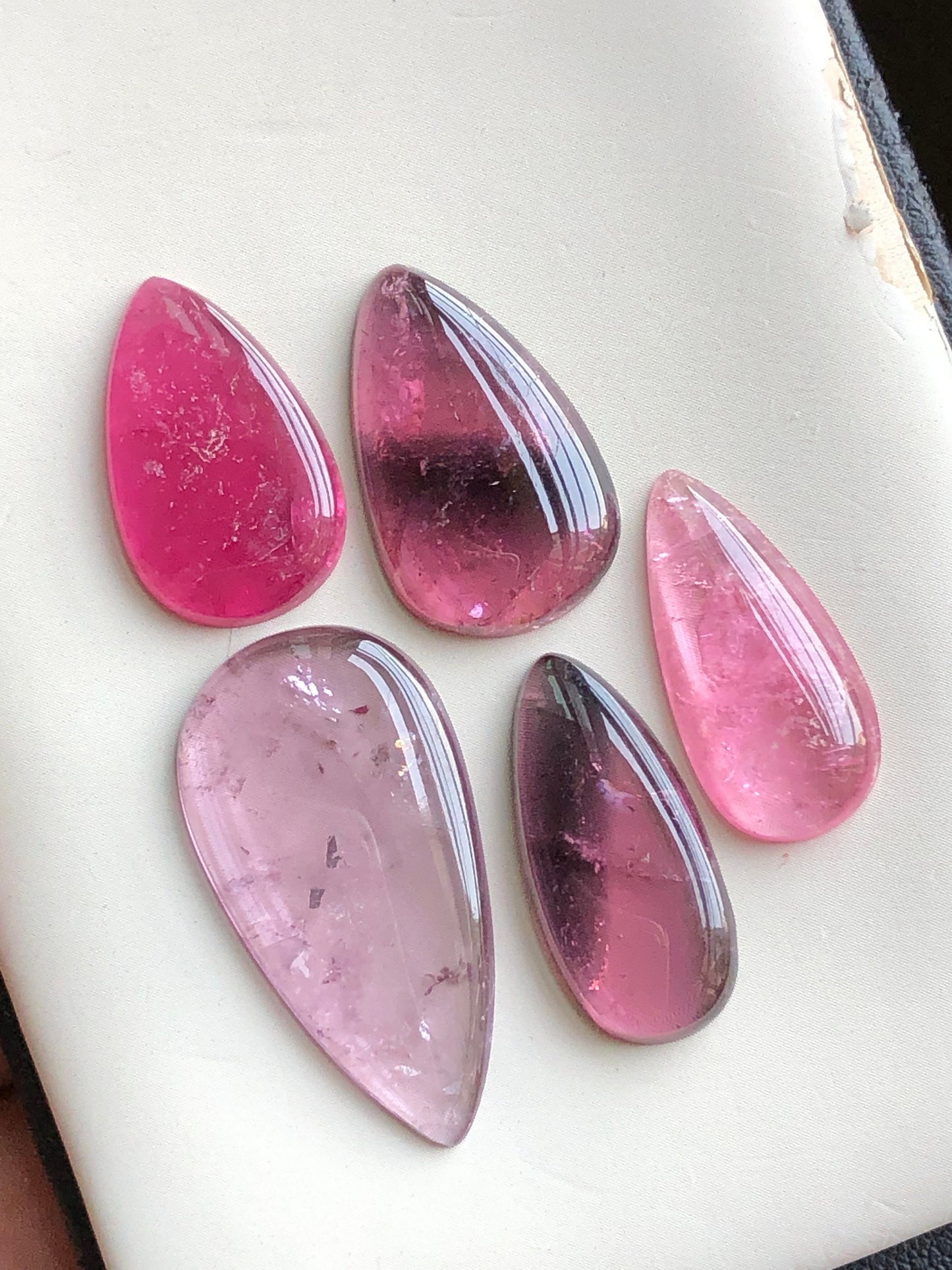 Natural tourmaline cabochons lot from Afghanistan 41.50 carats