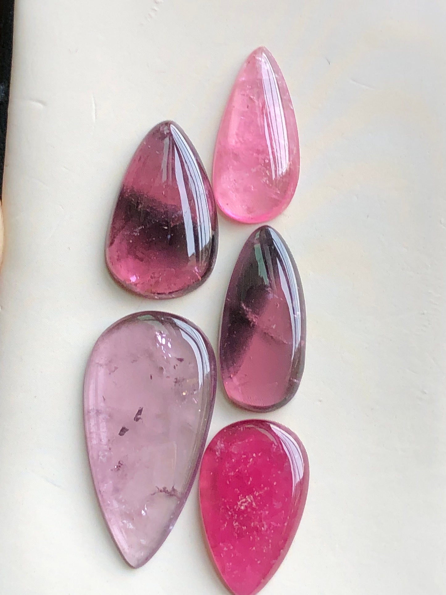 Natural tourmaline cabochons lot from Afghanistan 41.50 carats