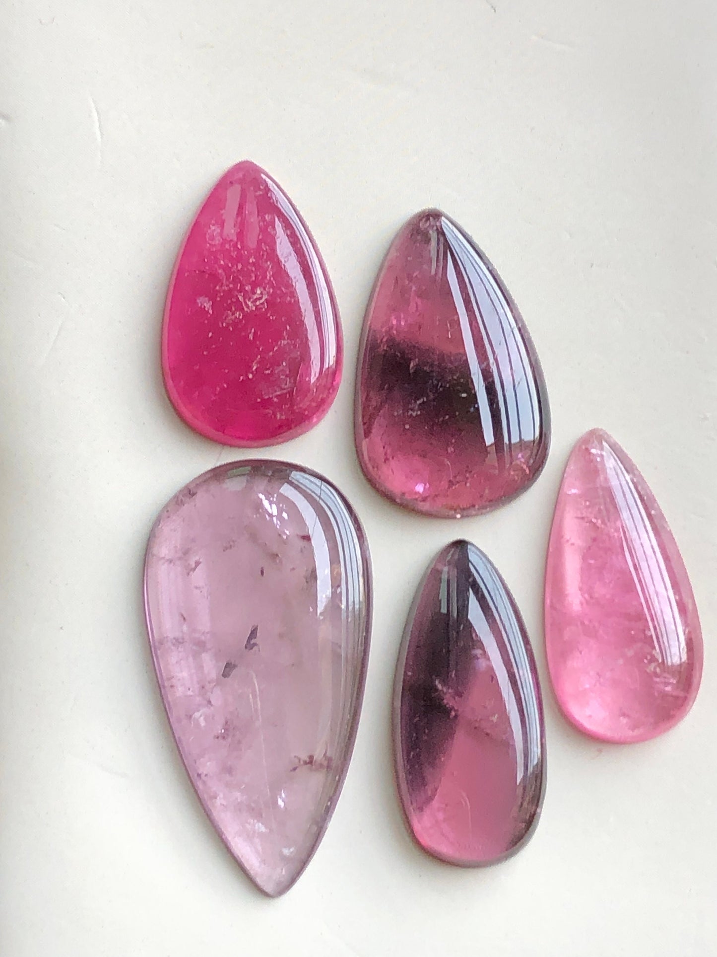 Natural tourmaline cabochons lot from Afghanistan 41.50 carats