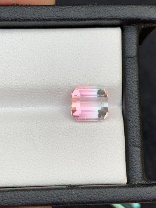 Natural Bi colour tourmaline 2.30 carat