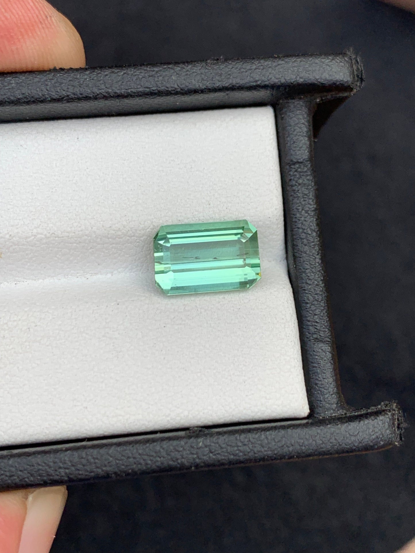 Green tourmaline 3.60 carat origin Afghanistan