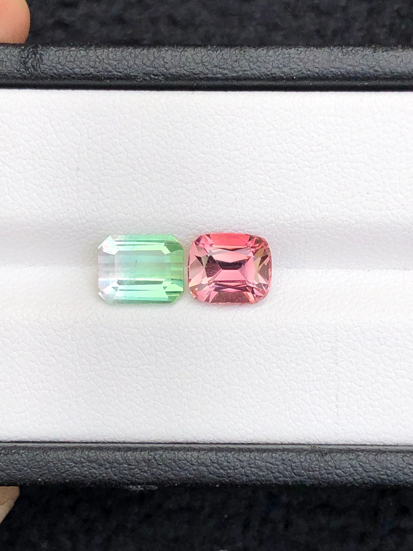 Red and bi colour tourmaline 3.50 carats