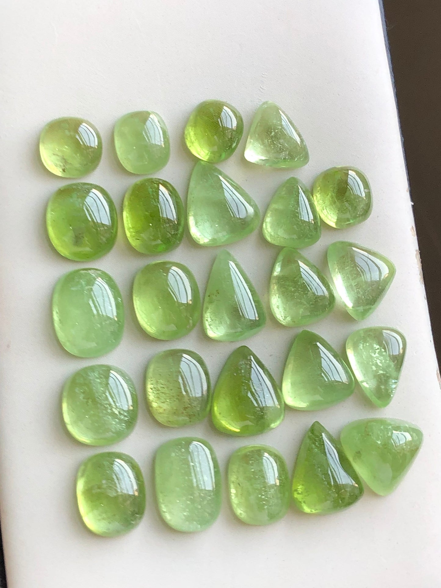 Peridot cabochons lot origin Pakistan 94.40 carats