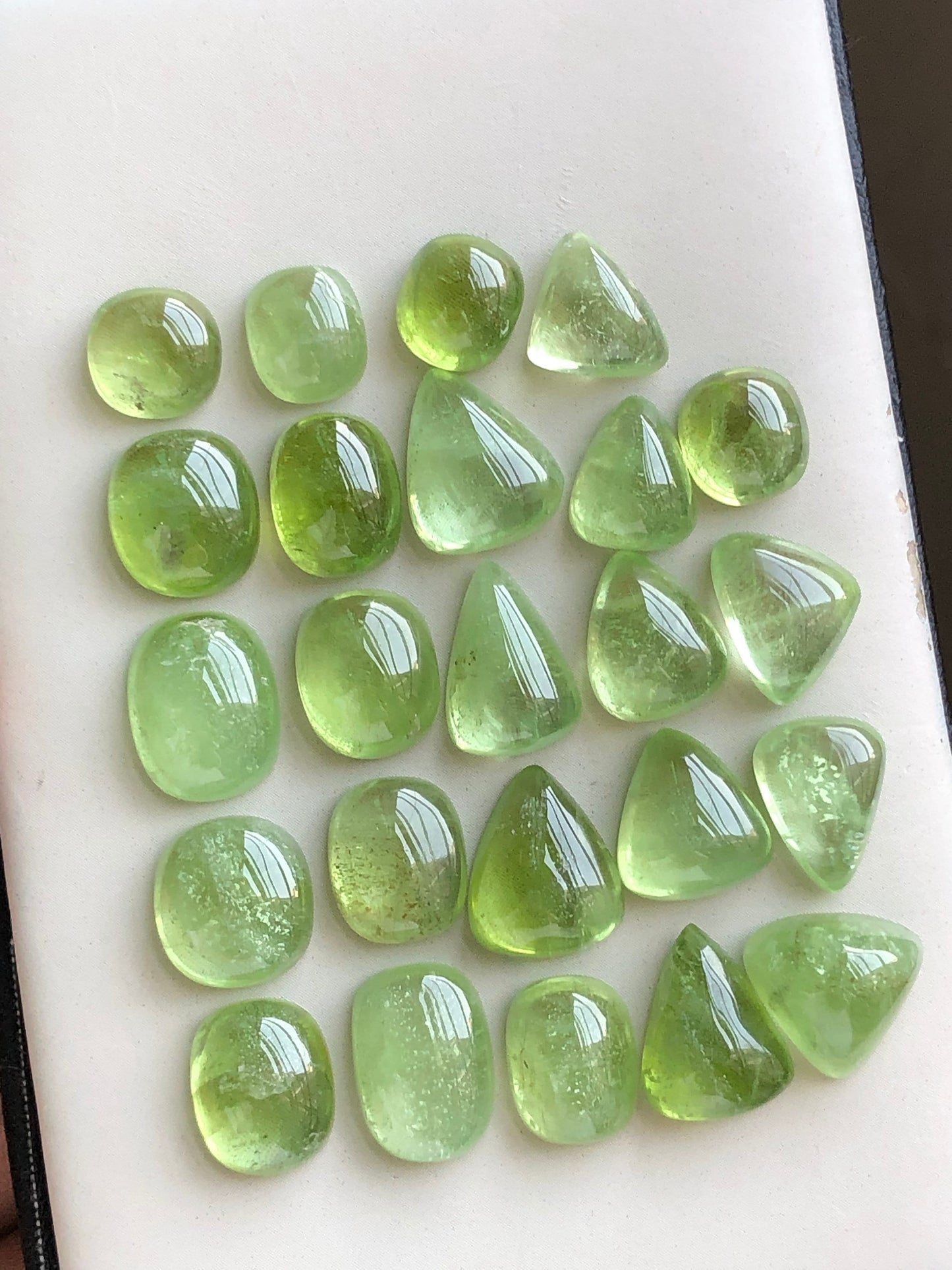 Peridot cabochons lot origin Pakistan 94.40 carats