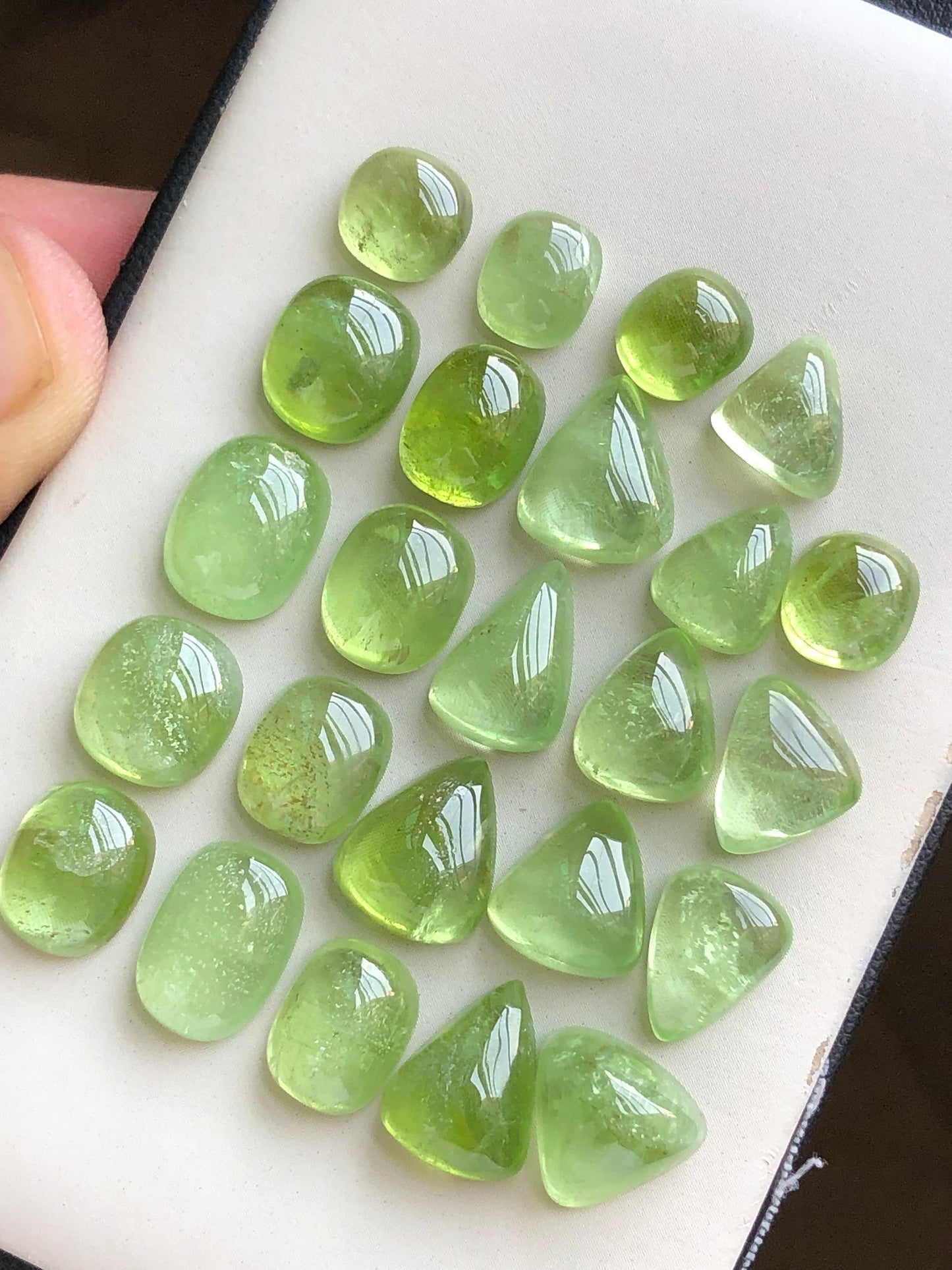 Peridot cabochons lot origin Pakistan 94.40 carats