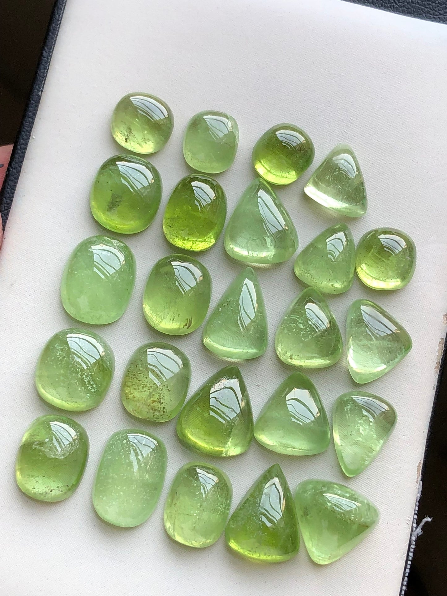 Peridot cabochons lot origin Pakistan 94.40 carats