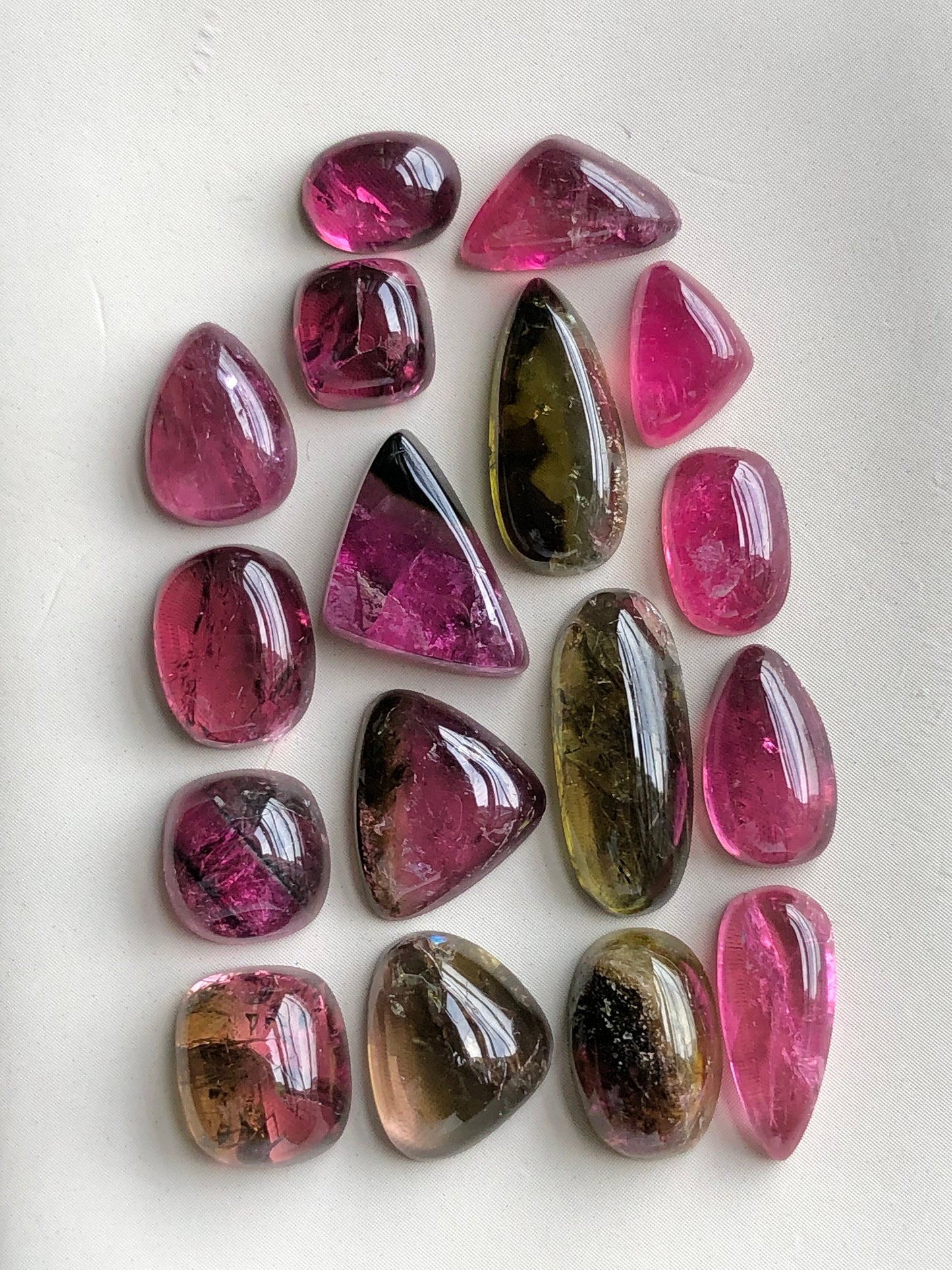 Mix tourmaline cabochons lot origin Afghanistan kunar mines