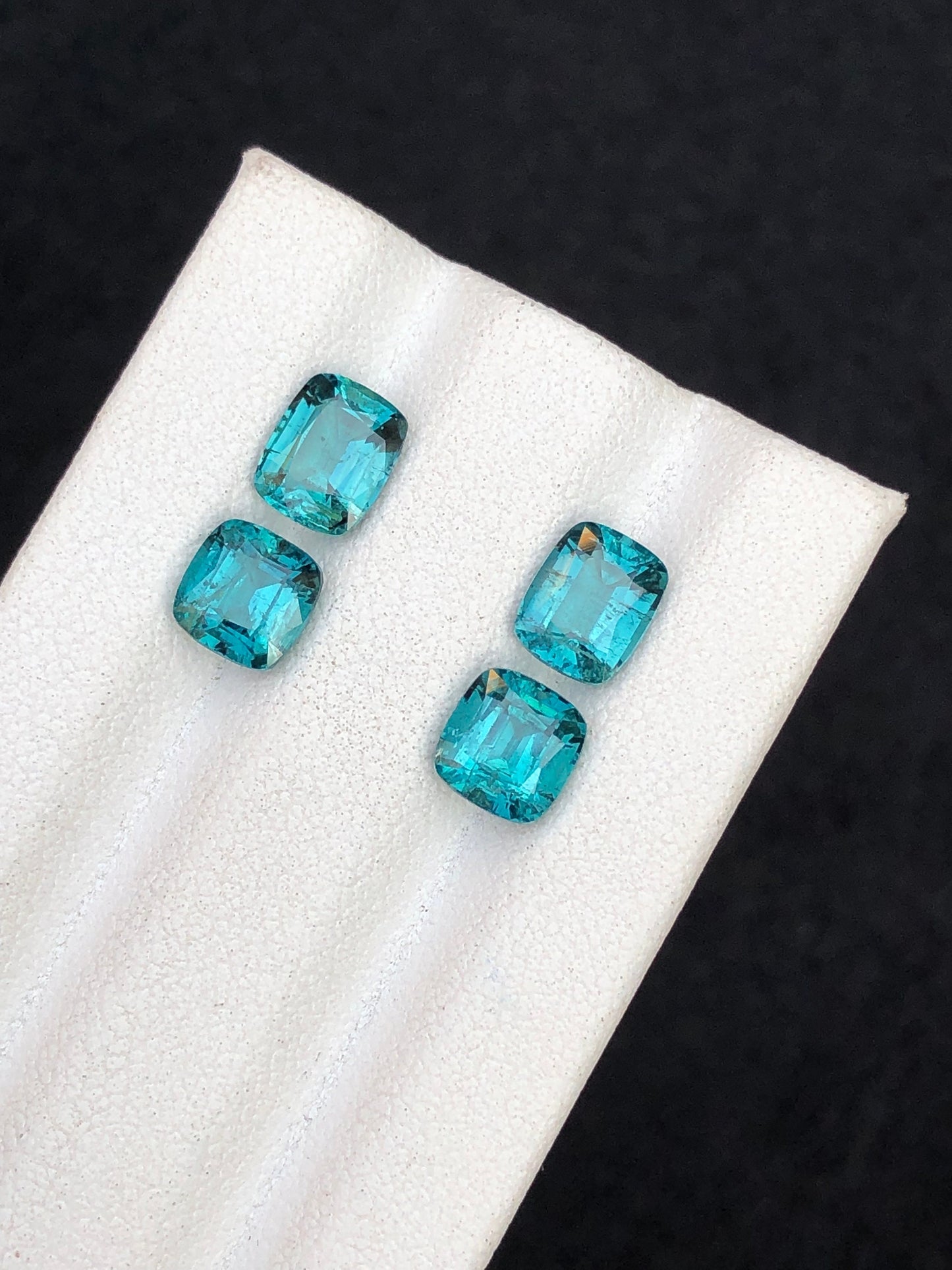 Blue tourmaline pairs 4.15 carats