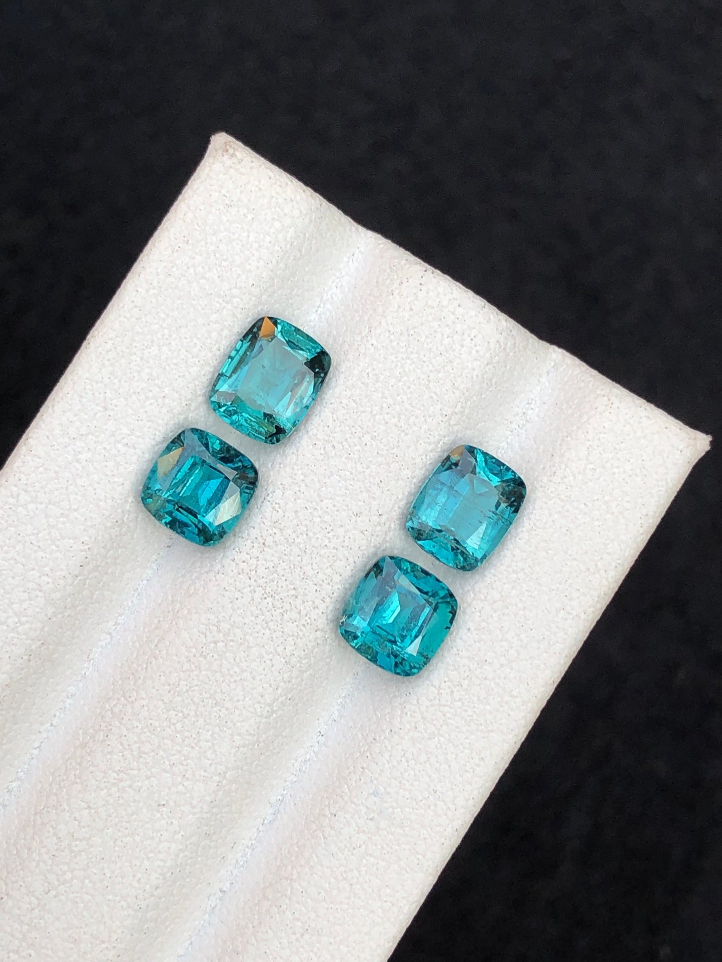 Blue tourmaline pairs 4.15 carats