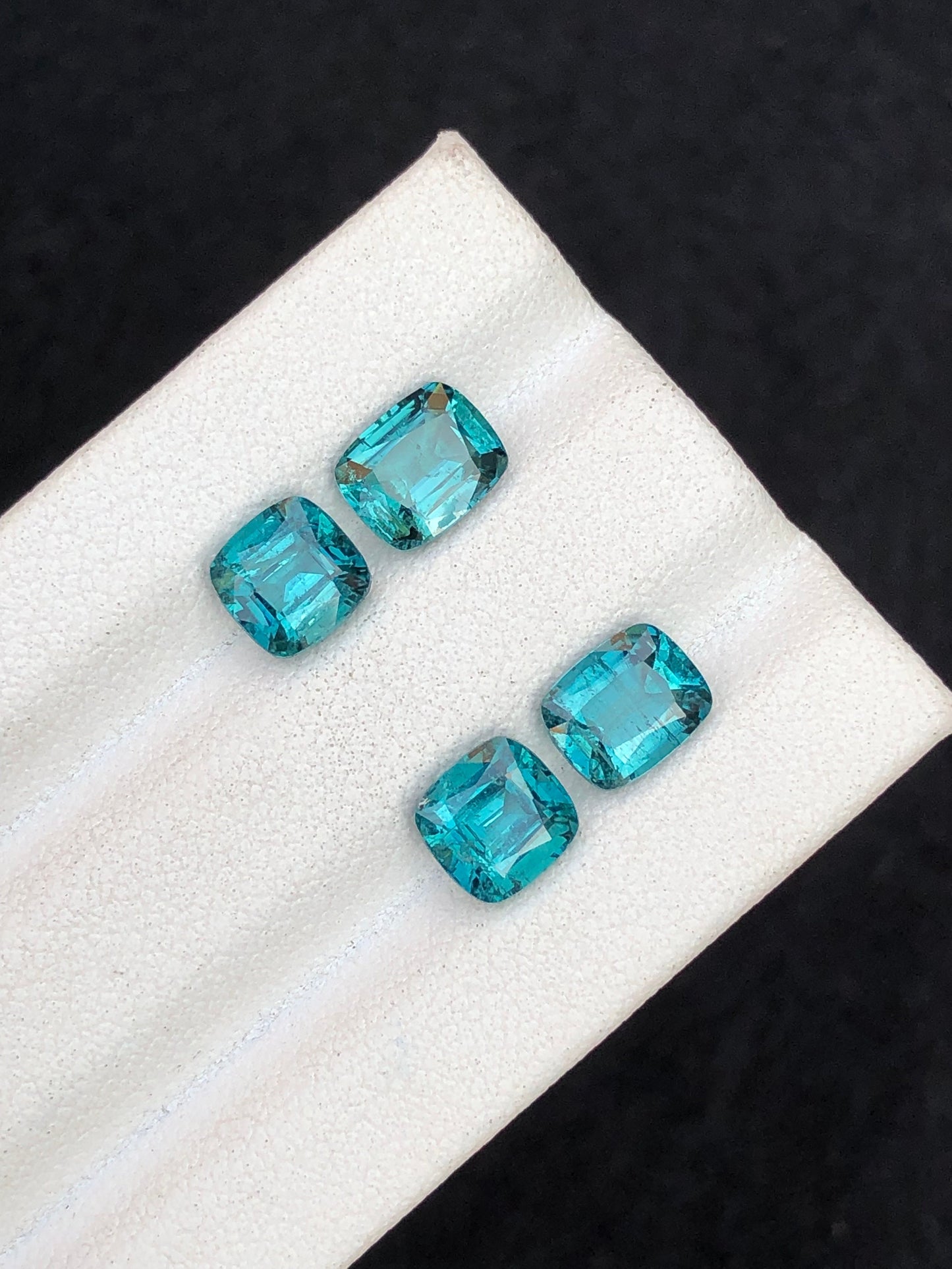 Blue tourmaline pairs 4.15 carats