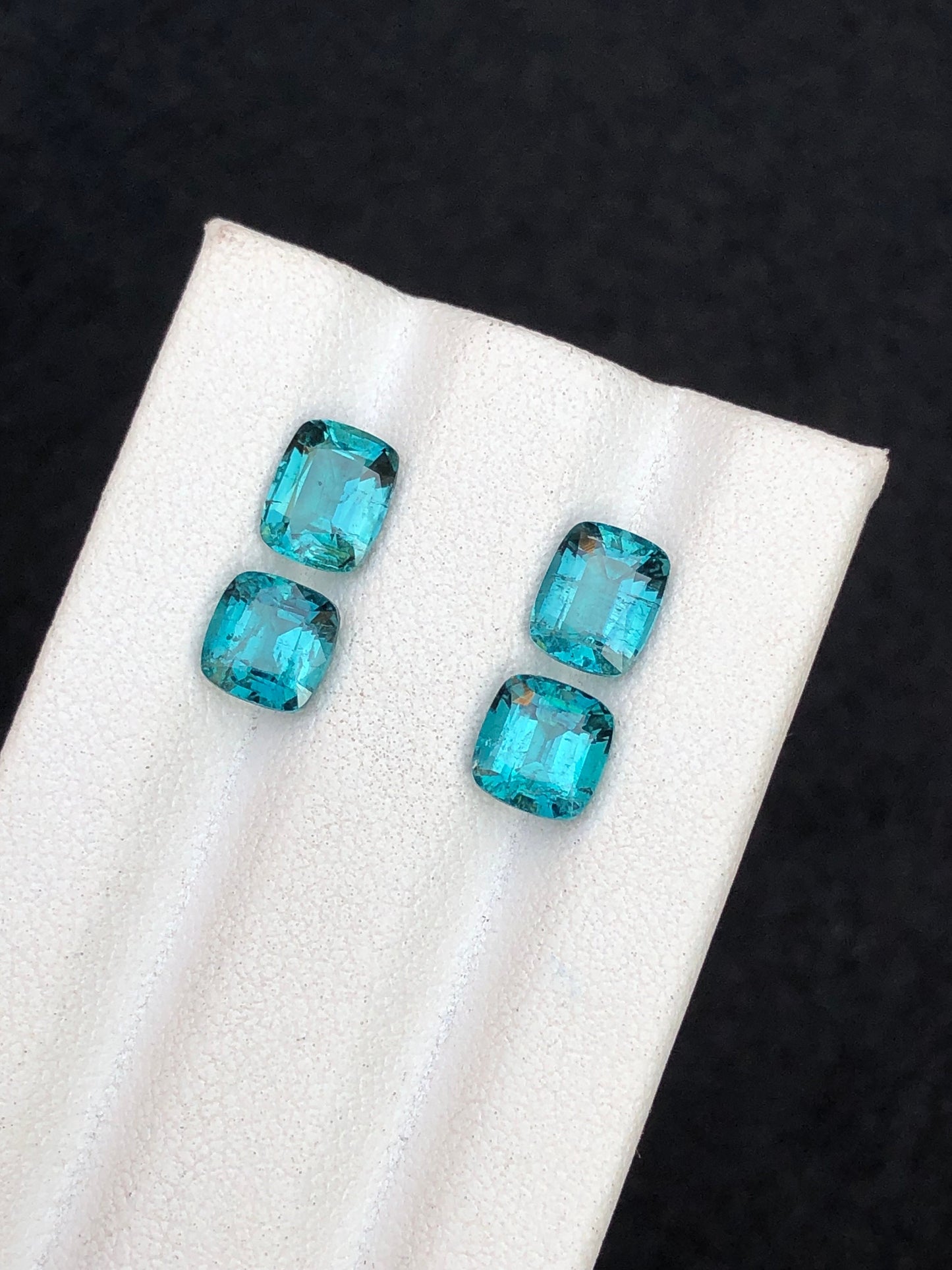 Blue tourmaline pairs 4.15 carats