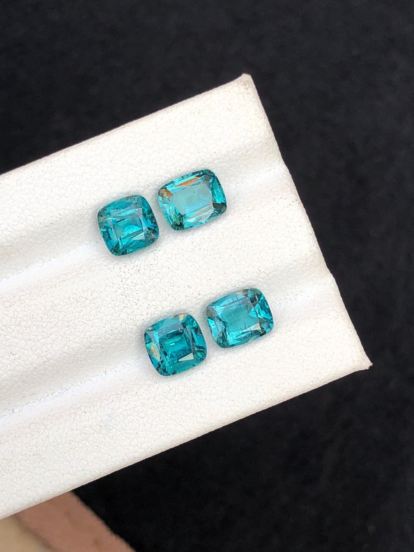 Blue tourmaline pairs 4.15 carats